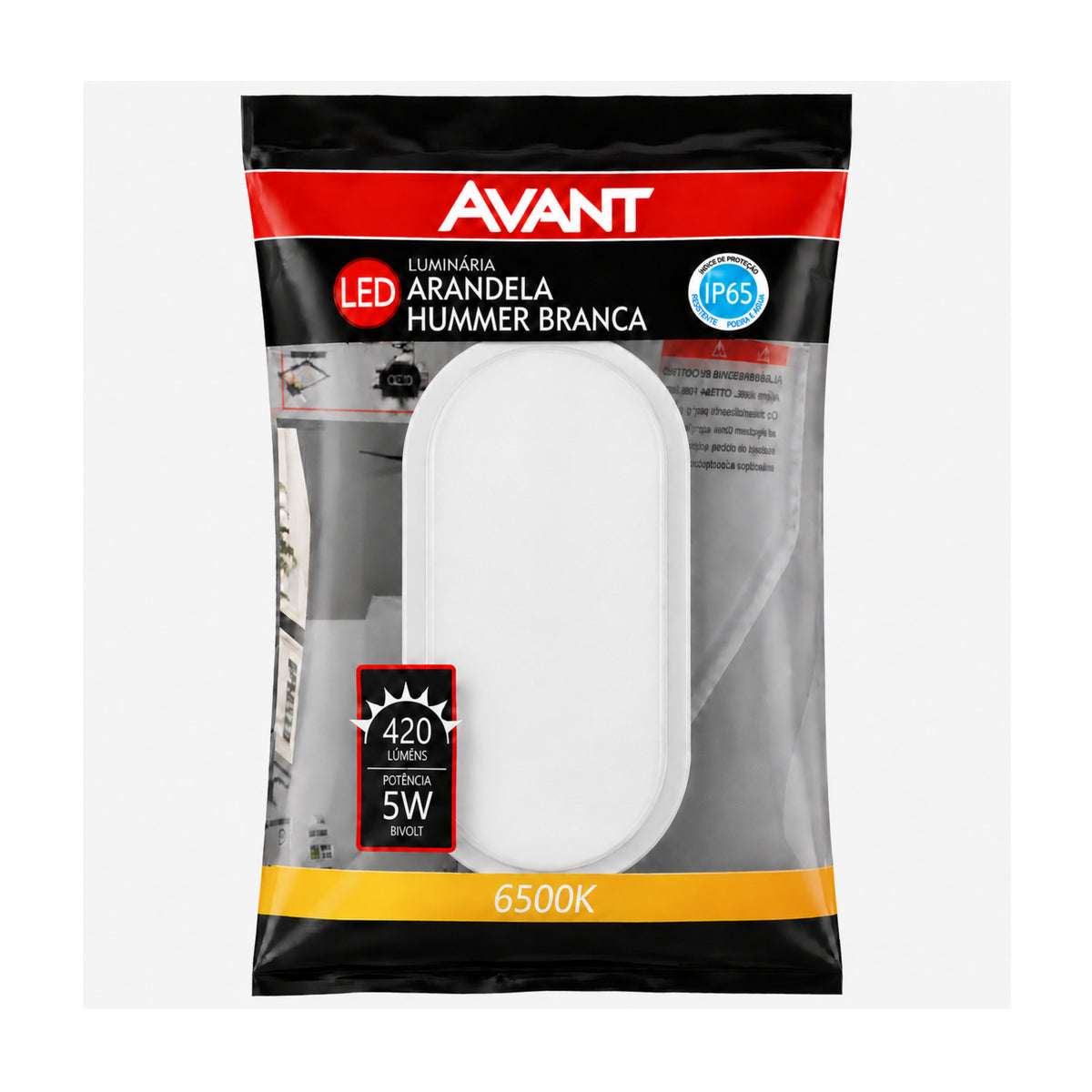 Arandela LED Sobrepor 5W 6500K 420Lm Br Hummer Evo Avant