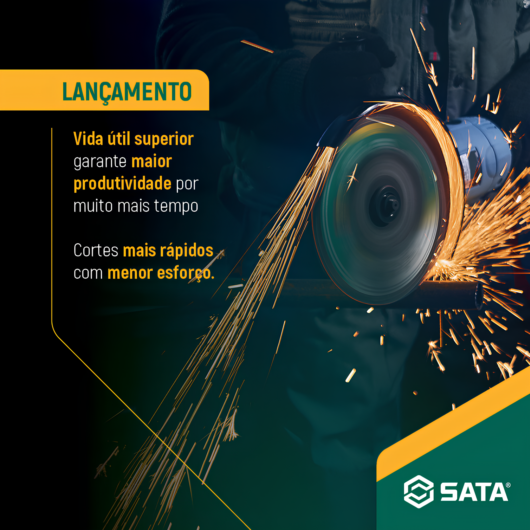 Disco Corte Abrasivo Metal/Inox 7"X1,6Mm ST55054G Sata