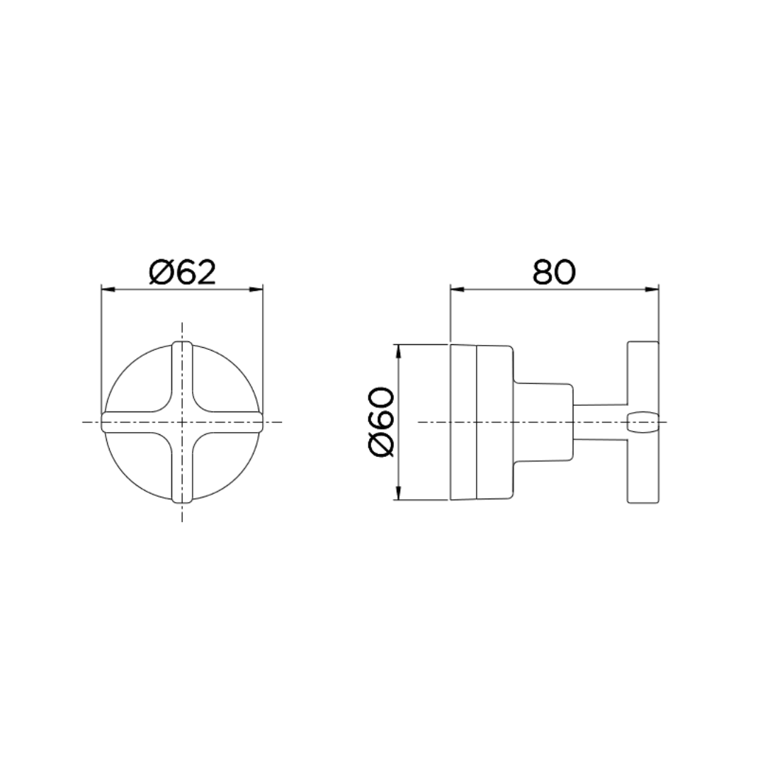 Acabamento Registro Base Deca 1/2", 3/4" E 1" Invicta 00723306 Docol