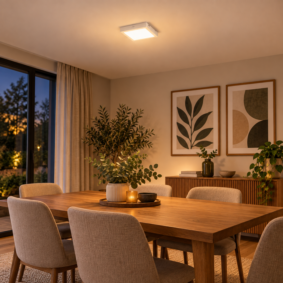 Luminária Led Quadrada Sobrepor 12W 900Lm 17Cm Bivolt Dl252 Philips