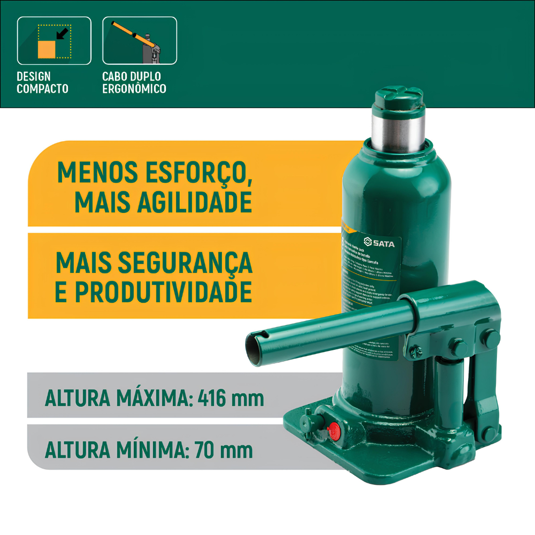 Macaco Hidraulico Garrafa 6000Kg ST97803ASC Sata