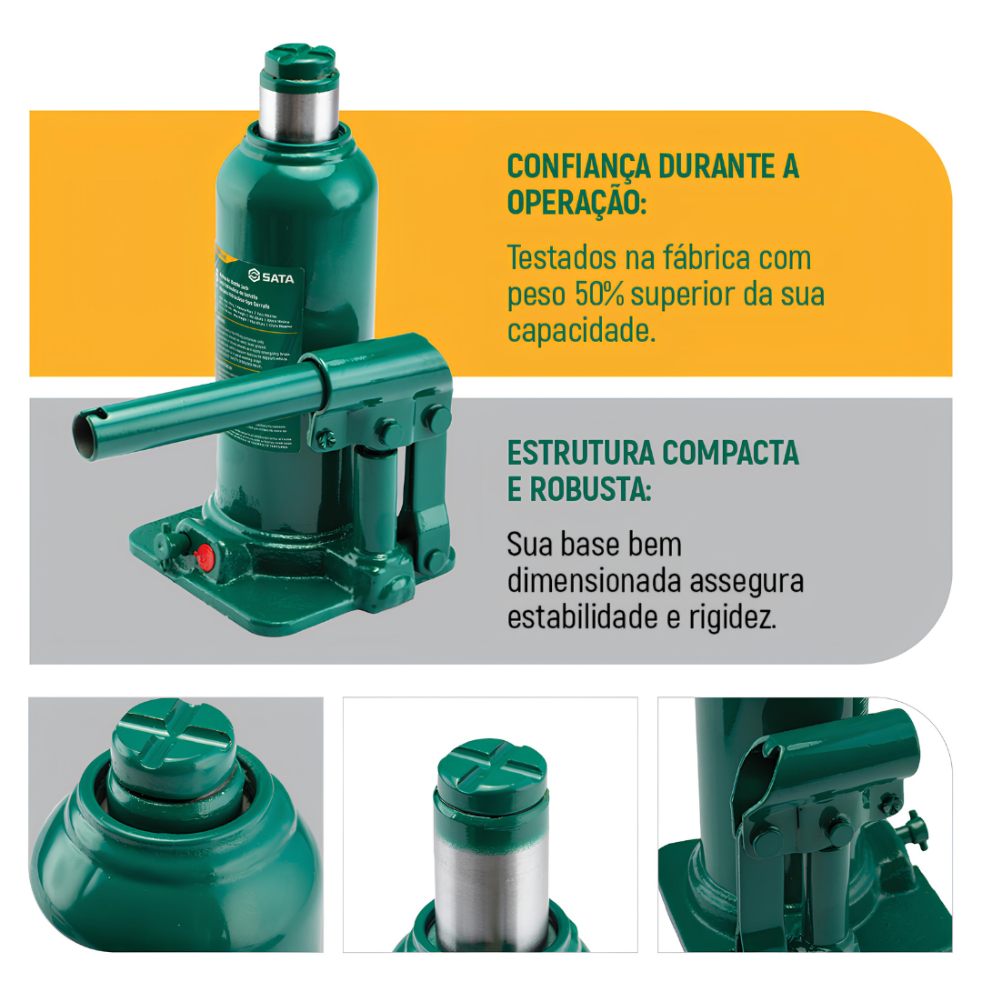 Macaco Hidraulico Garrafa 6000Kg ST97803ASC Sata