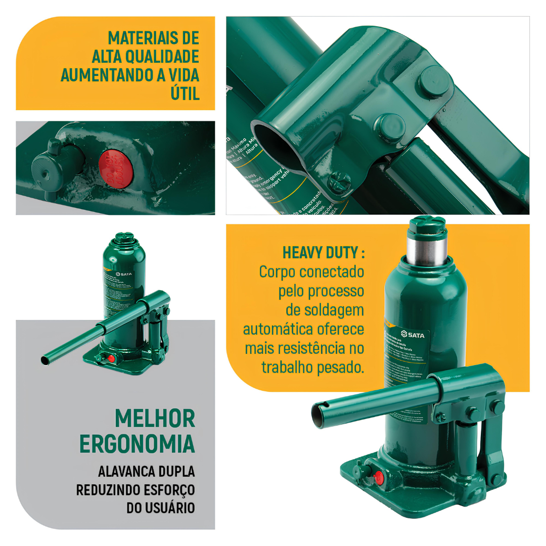 Macaco Hidraulico Garrafa 6000Kg ST97803ASC Sata