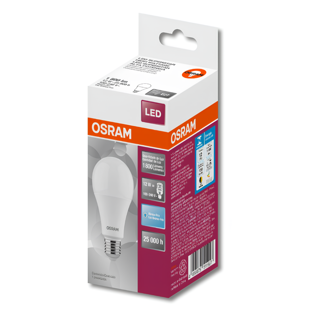 Lampada Led Alta Potencia A-Shape 12W 6500K 1800Lm Bivolt Osram