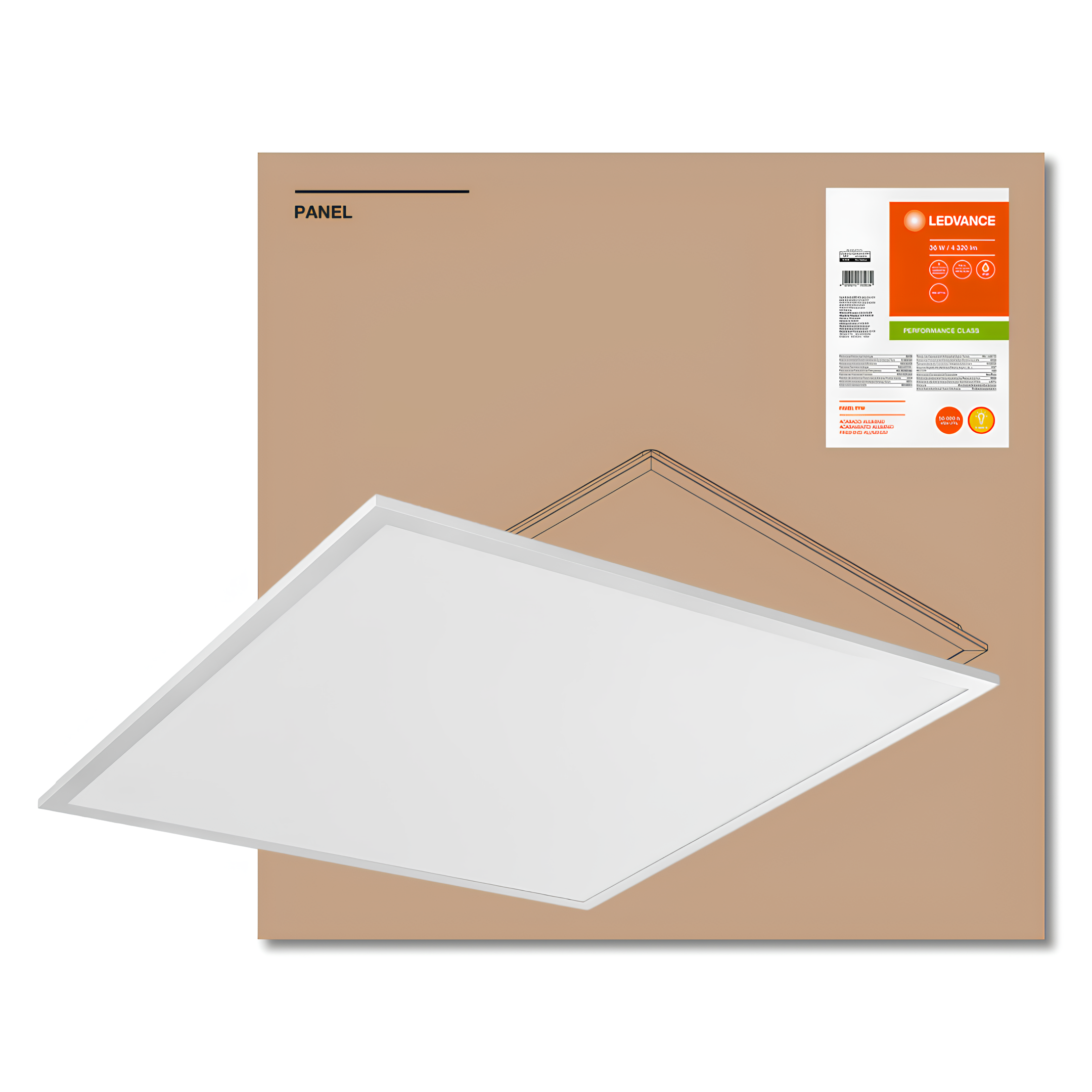 Luminaria Led Quadrada Embutir Pfm 62Cm 36W 4320Lm Ledvance