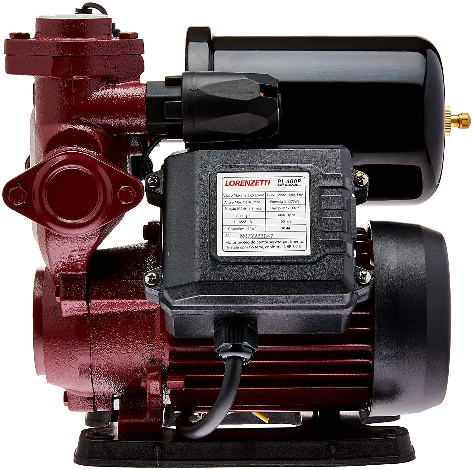 Bomba Pressurizador de Água Pl400 370W - Lorenzetti