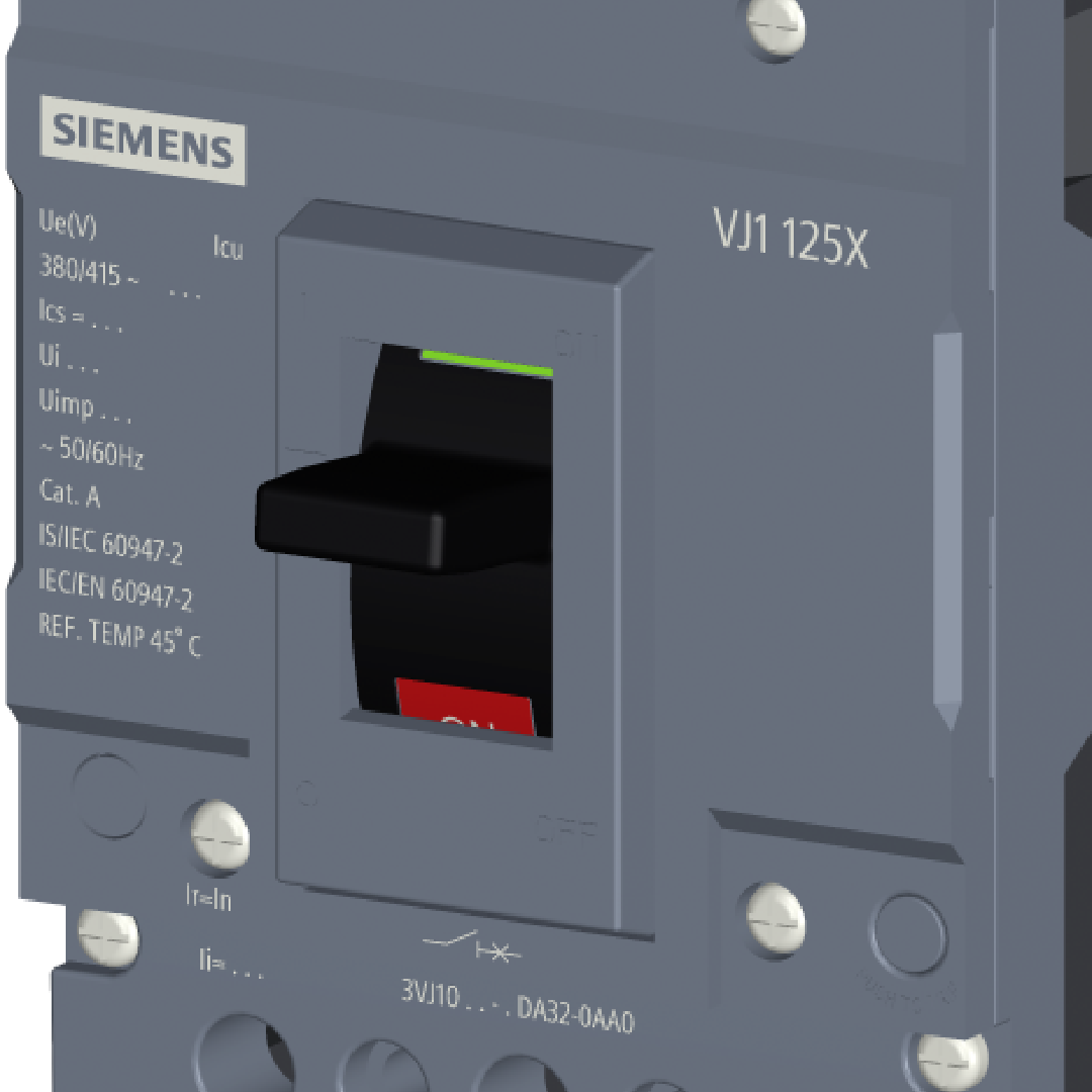 Disjuntor Caixa Moldada Tripolar 125A 10Ka 415V 3Vj10 Siemens