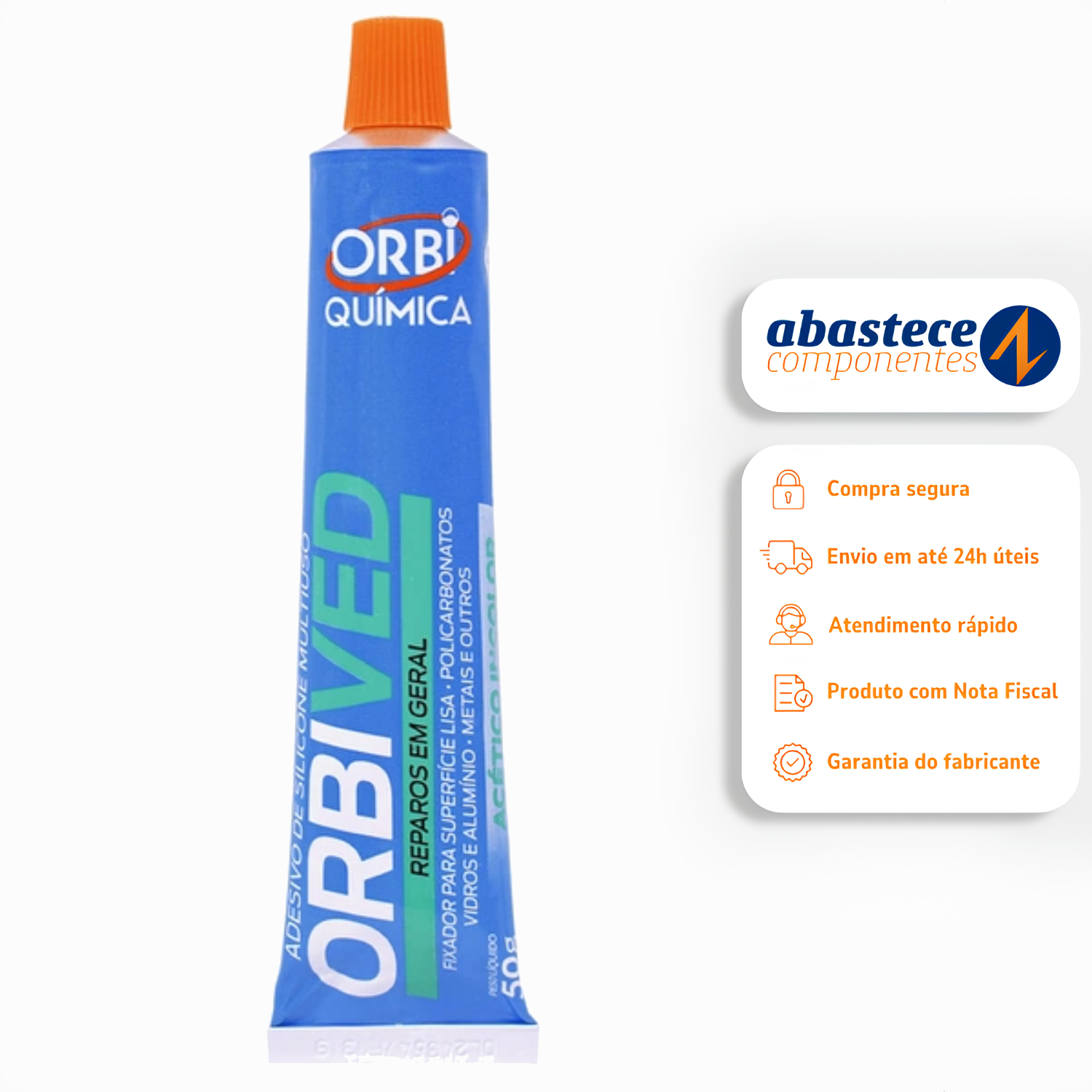 Silicone Incolor Blister 50gr 5542 Orbi Química