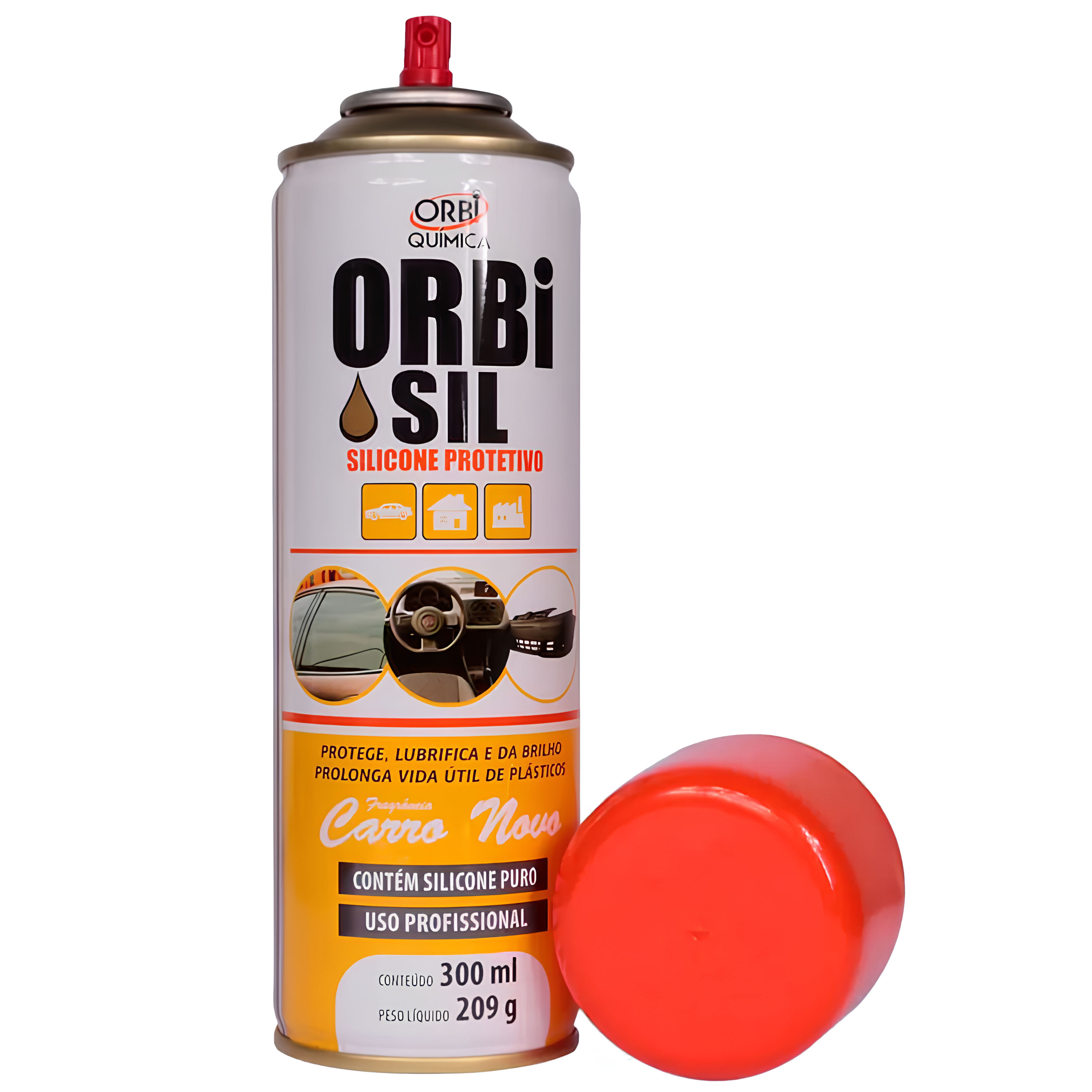 Silicone Spray Lubrificante 300Ml/209G Orbi Quimica