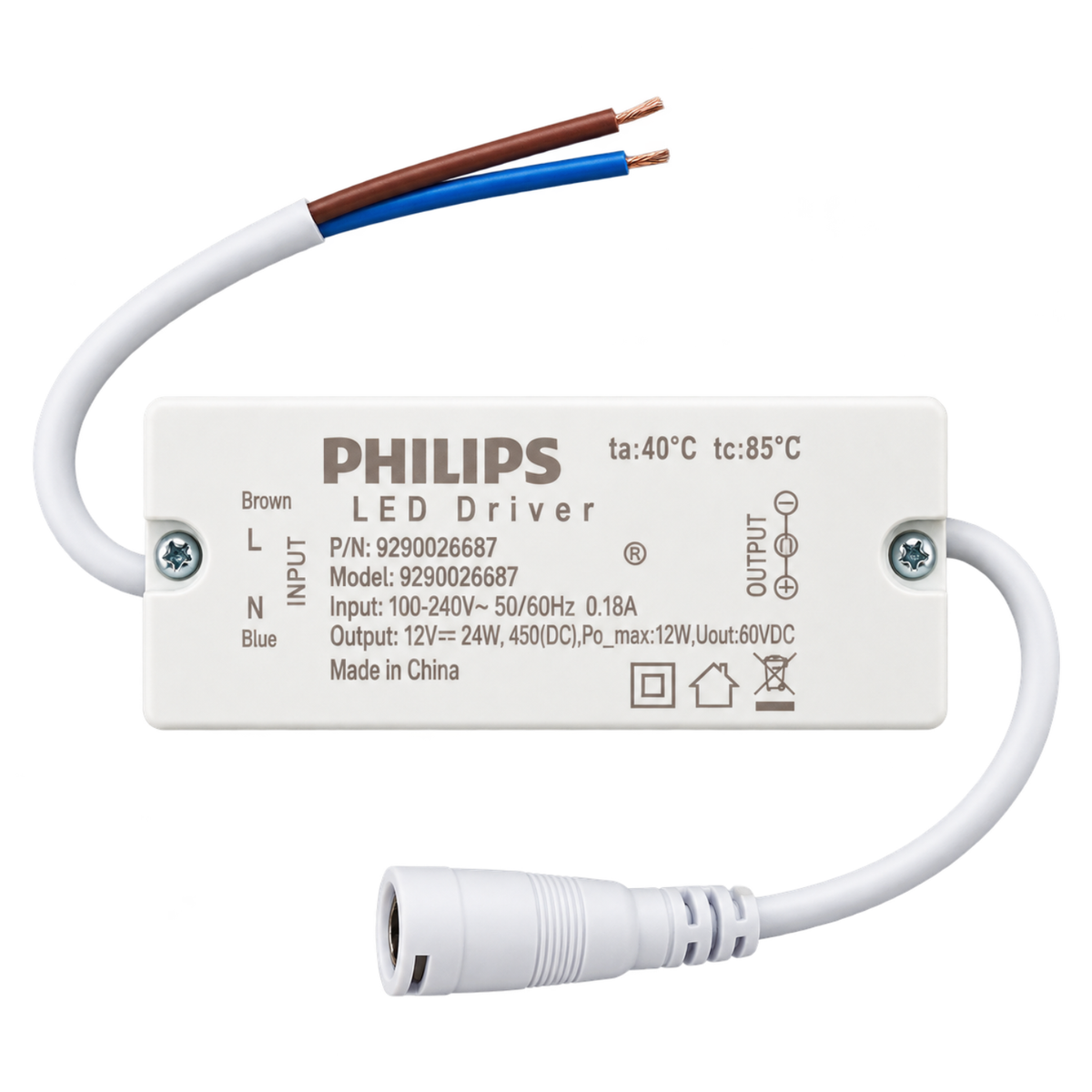 Luminária Led Redonda Embutir 6W 400Lm 12Cm Bivolt Dl252 Philips