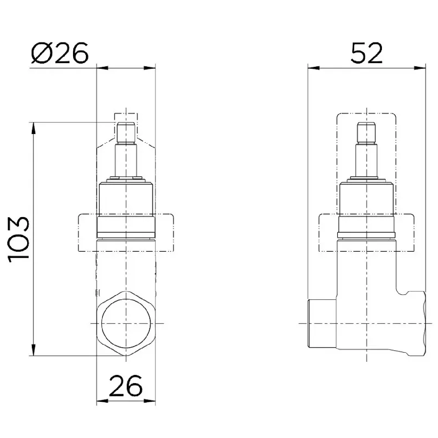 Registro de pressão DocolBase 1/2" 25140500 Docol