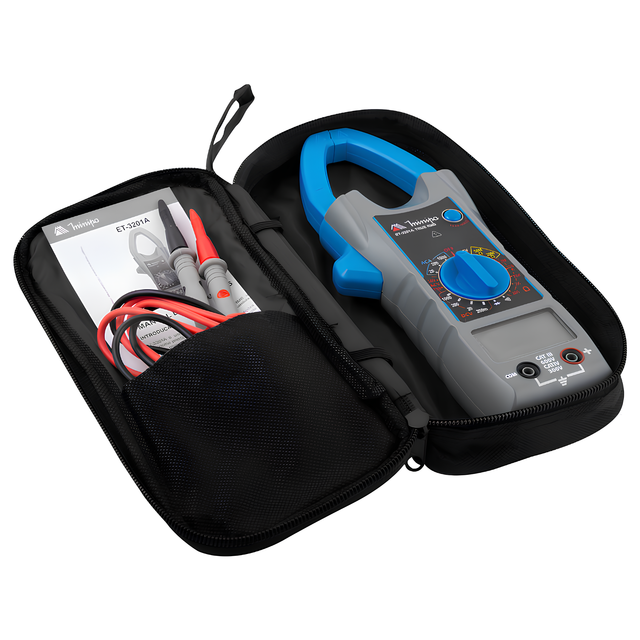 Alicate Amperimetro Digital Et-3201A Cat3 Minipa