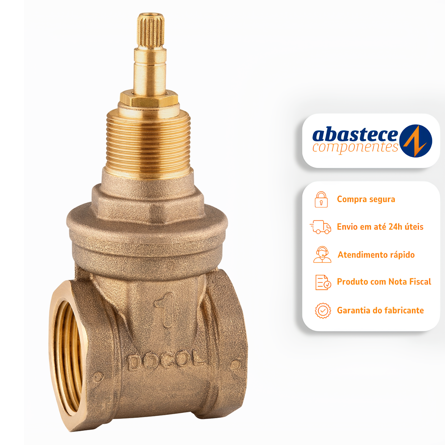 Registro de gaveta DocolBase 1" 25131000 Docol