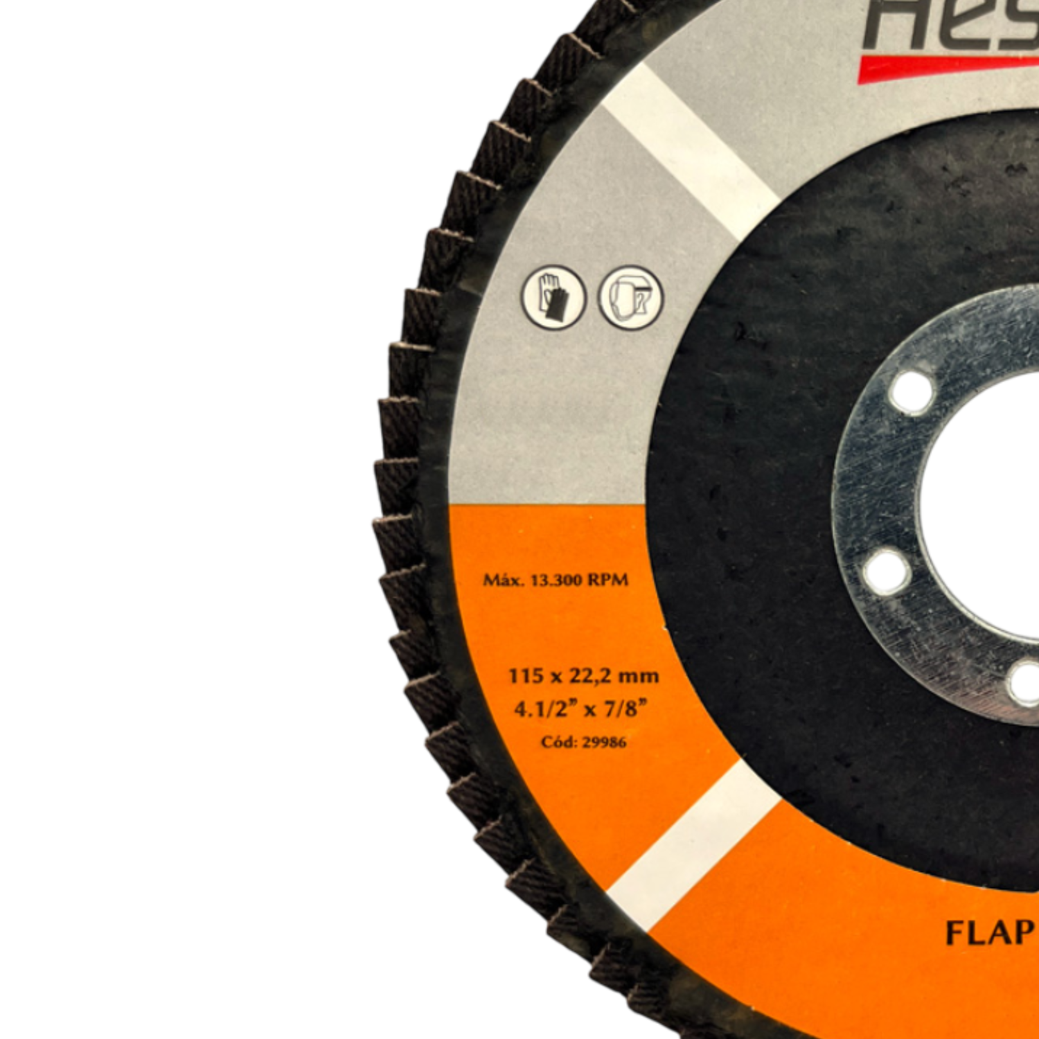 Disco Flap Óxido Aluminio 115mm x 22 Gr80 Hessen