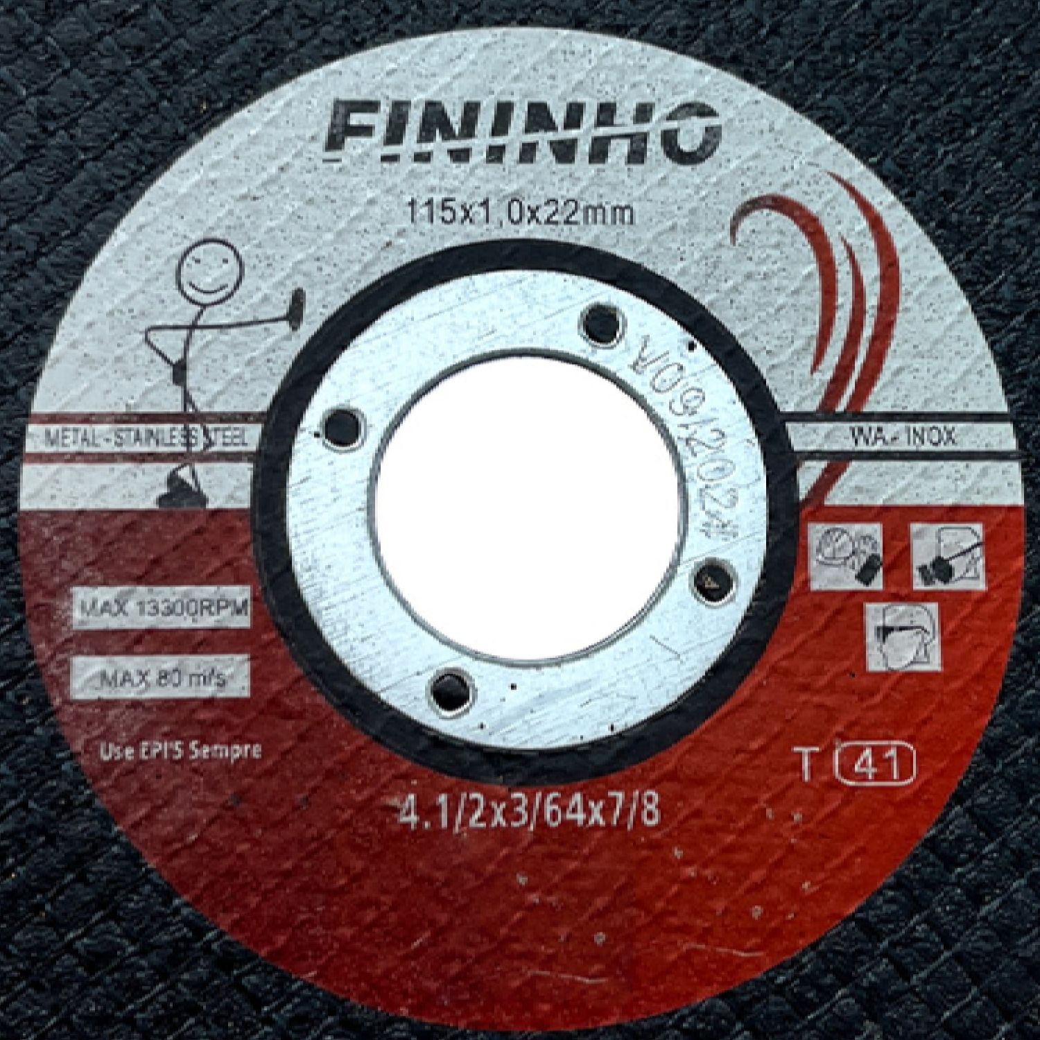 Disco Corte Inox 115X1.0X22,2Mm Hessen