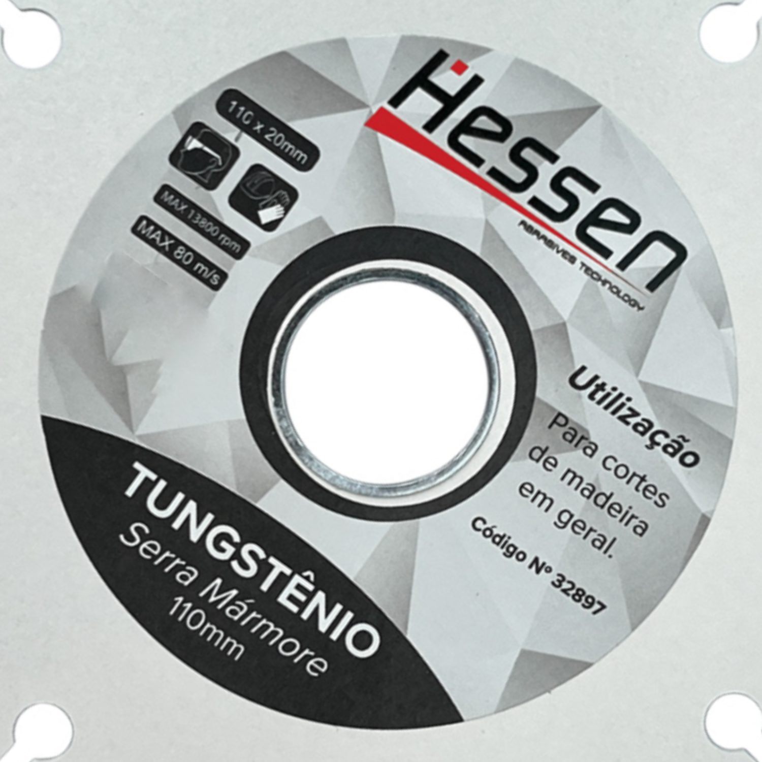 Disco Diamantado Tungstênio Multiuso 110Mm X 20Mm Hessen