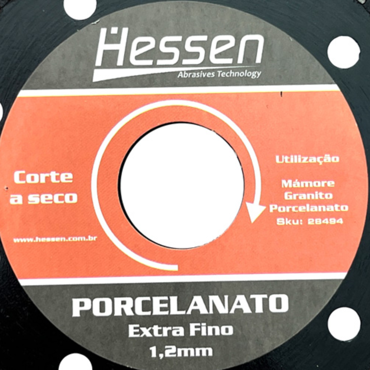 Disco Diamantado Porcelanato Extra Fino 100Mm X 1,2Mm Hessen