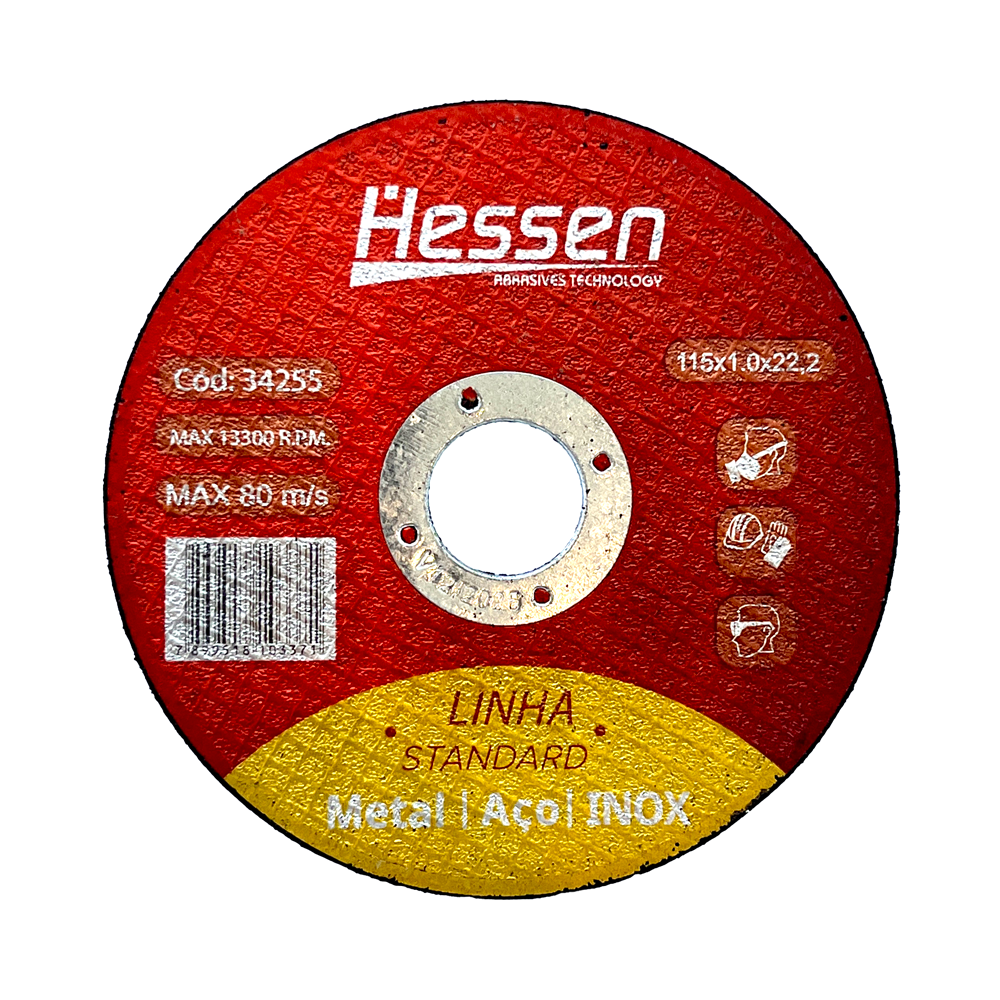 Disco Corte Inox 115X1.0X22,2Mm Standard Hessen