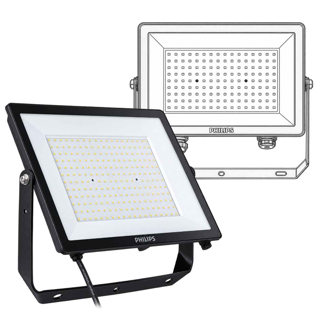 Refletor Led 200W 6500K Bivolt 19000Lm Ip65 Bvp153 G2 Philips