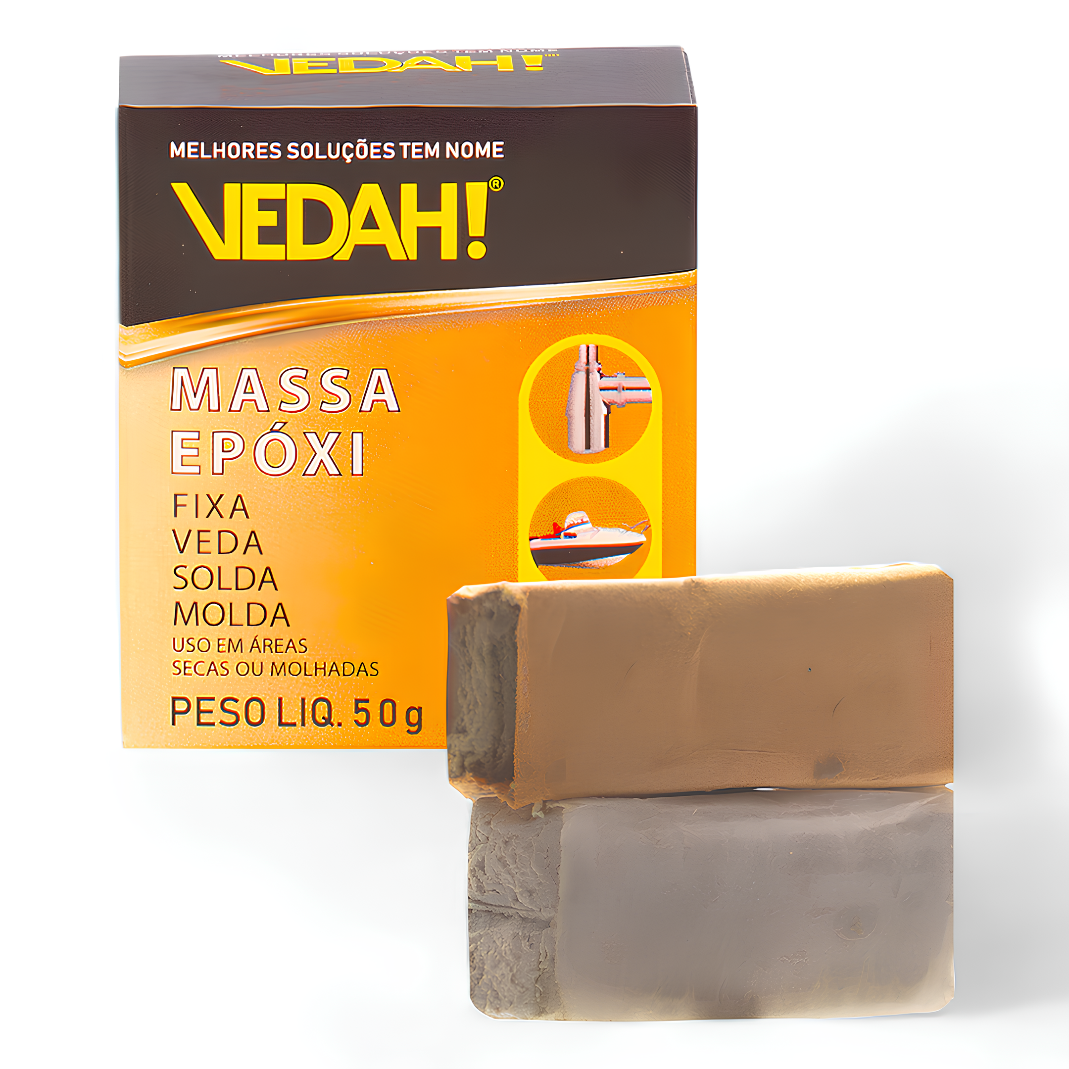 Massa Epoxi Cartucho 50G 2600000001 Vedah