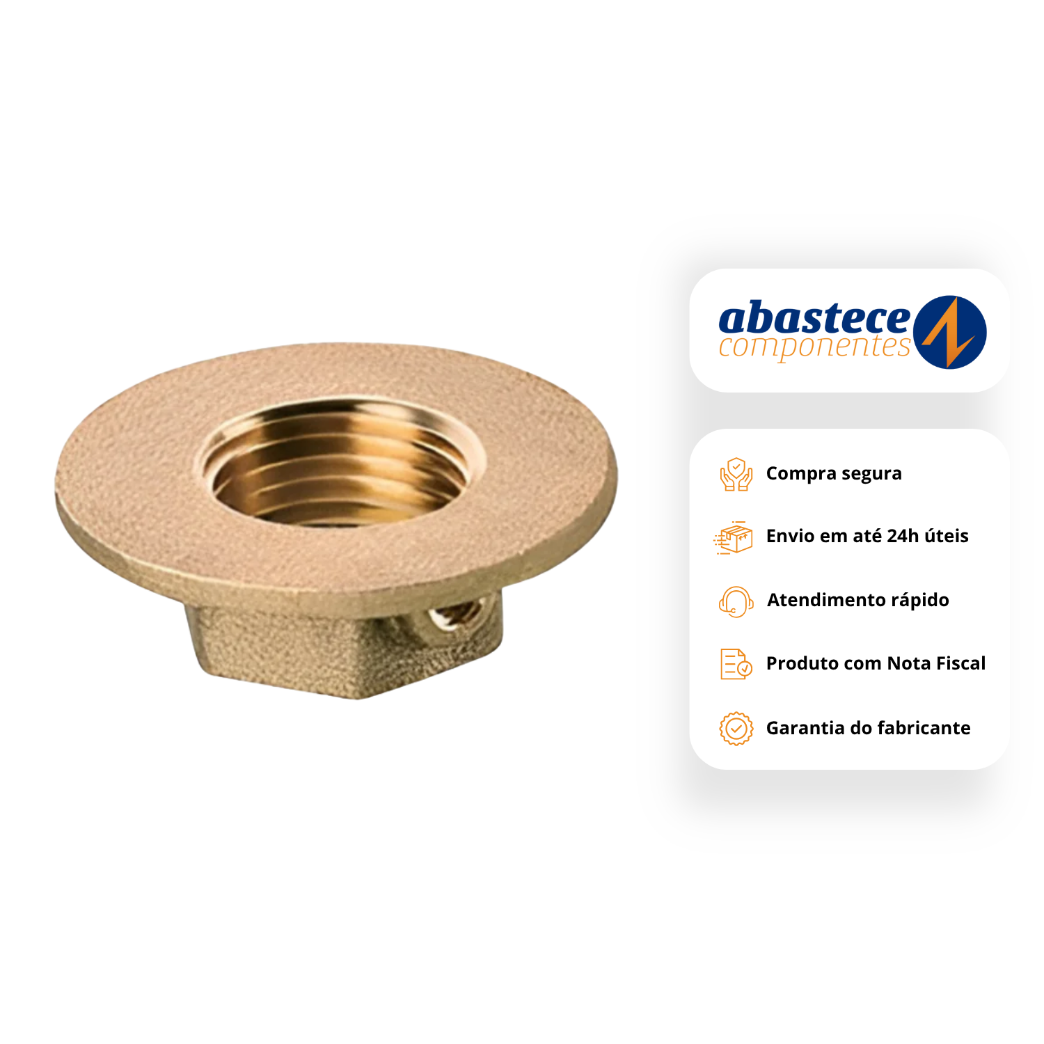 Porca Trava Anti Roubo Torneiras e Misturadores 1/2" 00511700 Docol