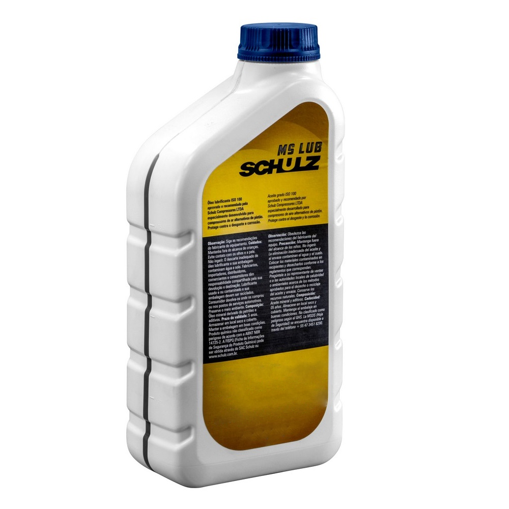 Óleo Lubrificante para Compressor de Pistão MS LUB 1L Schulz