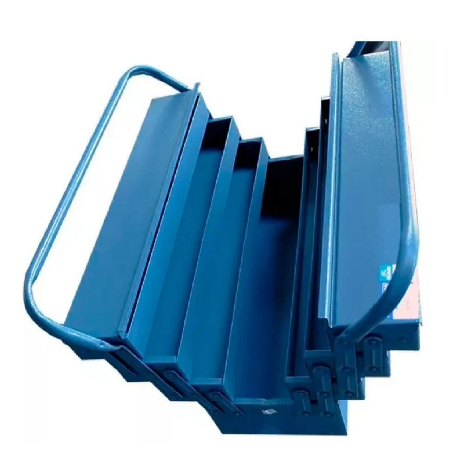 Caixa Para Ferramenta Sanfonada 7 Gavetas Azul