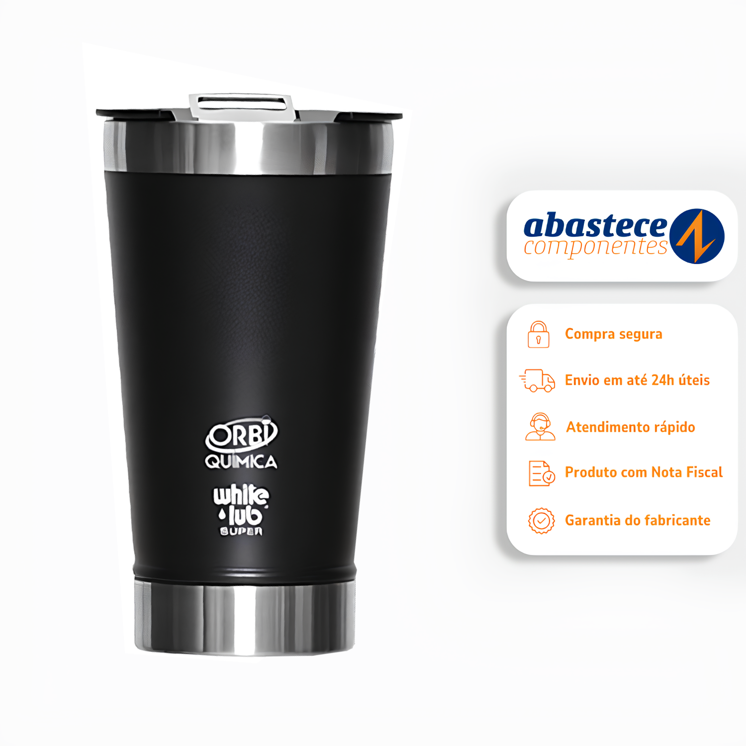 Copo Termico Orbi Personalizado Preto