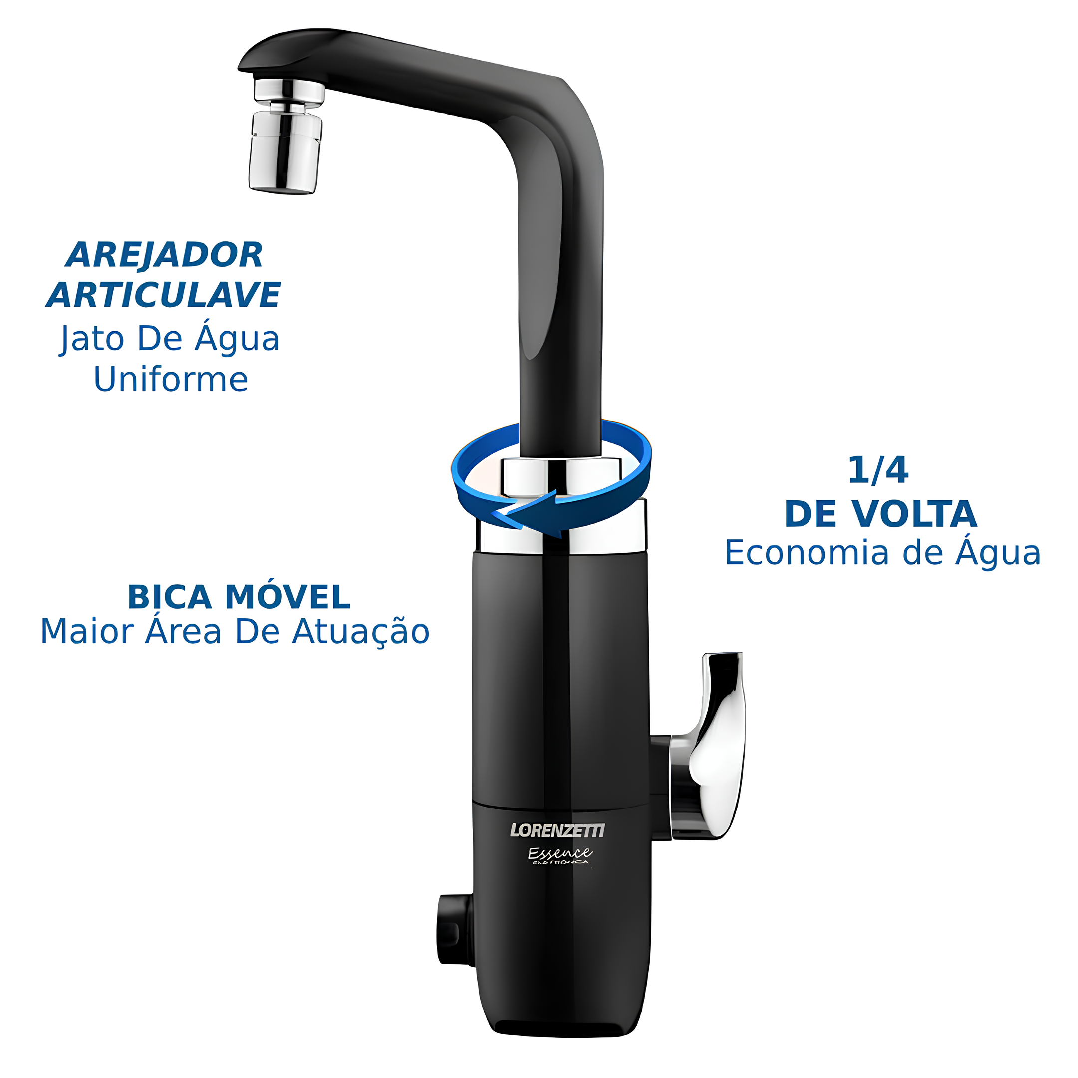 Torneira Eletrica Essence Mesa 5500W 220V Lorenzetti