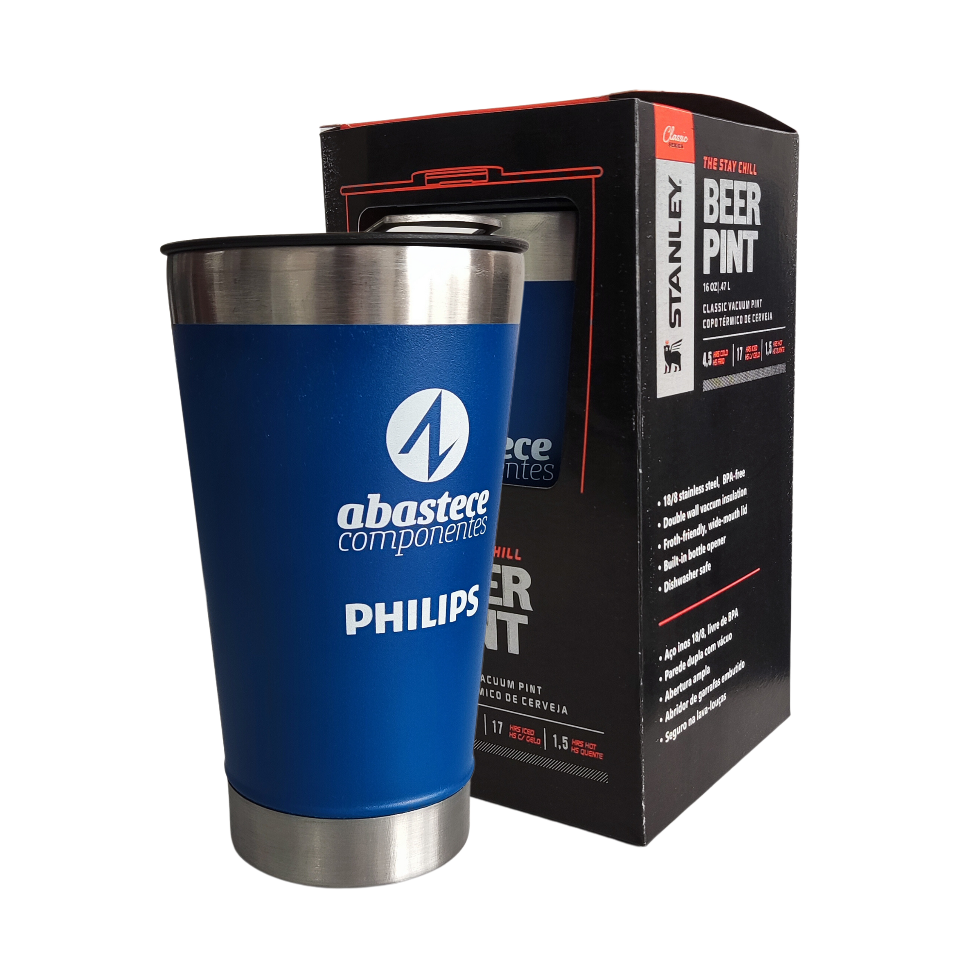 Copo Termico Philips Personalizado Azul