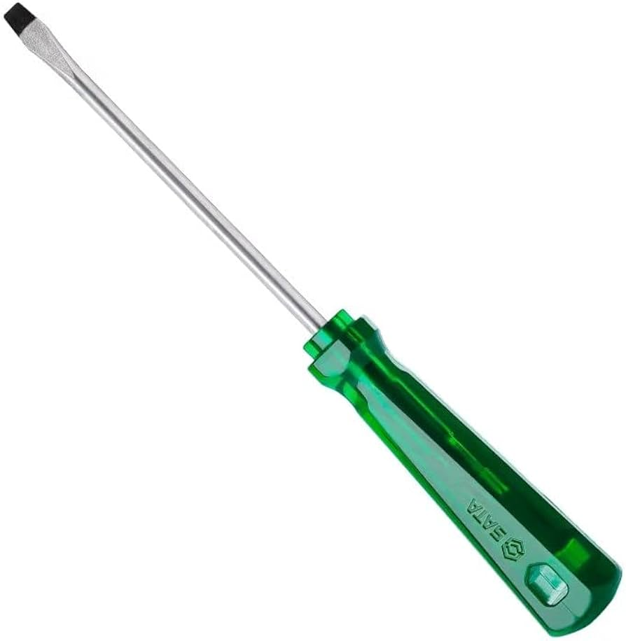 Chave De Fenda Cabo Pvc Translucido Verde 1/4X5 St61346 Sata