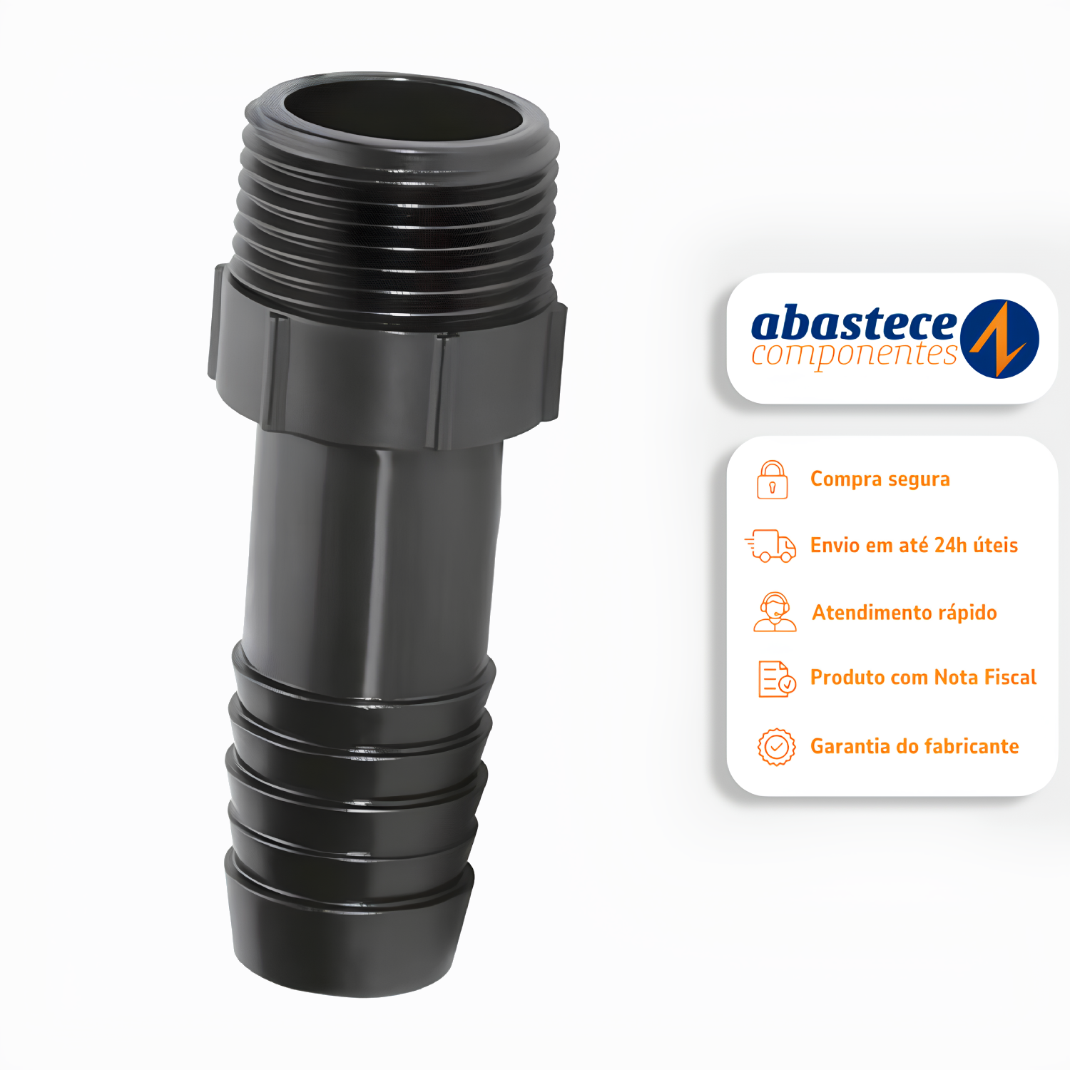 Adaptador Interno Para Mangueira 3/4 Preto 11489 Amanco