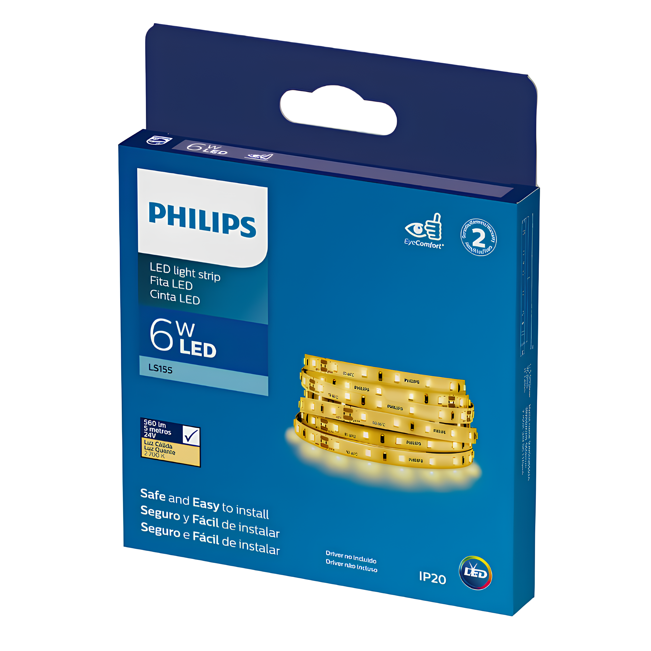 Fita Led Corepro 5M 6W 24V Ip20 560Lm/m LS155 Philips