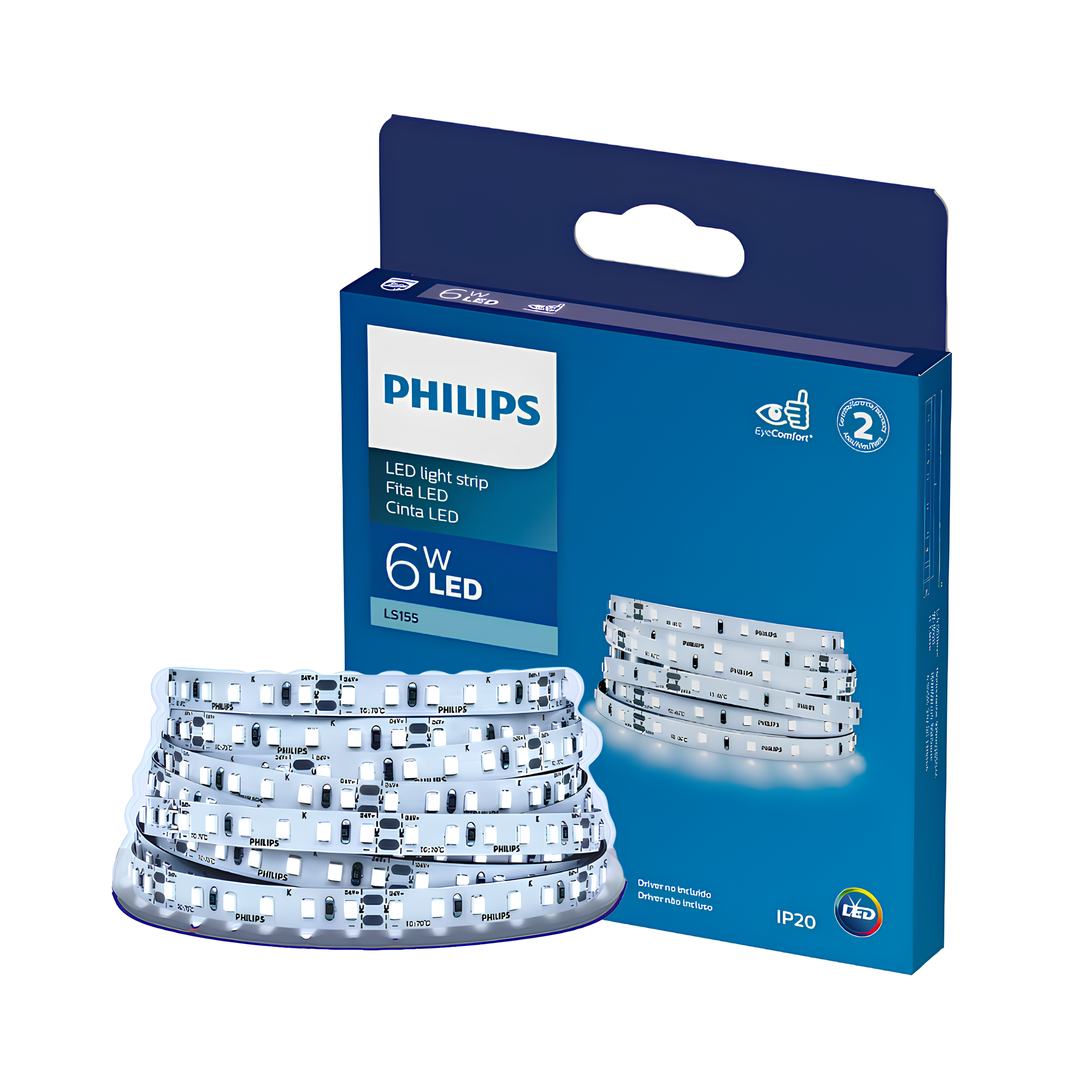Fita Led Corepro 5M 6W 24V Ip20 560Lm/m LS155 Philips
