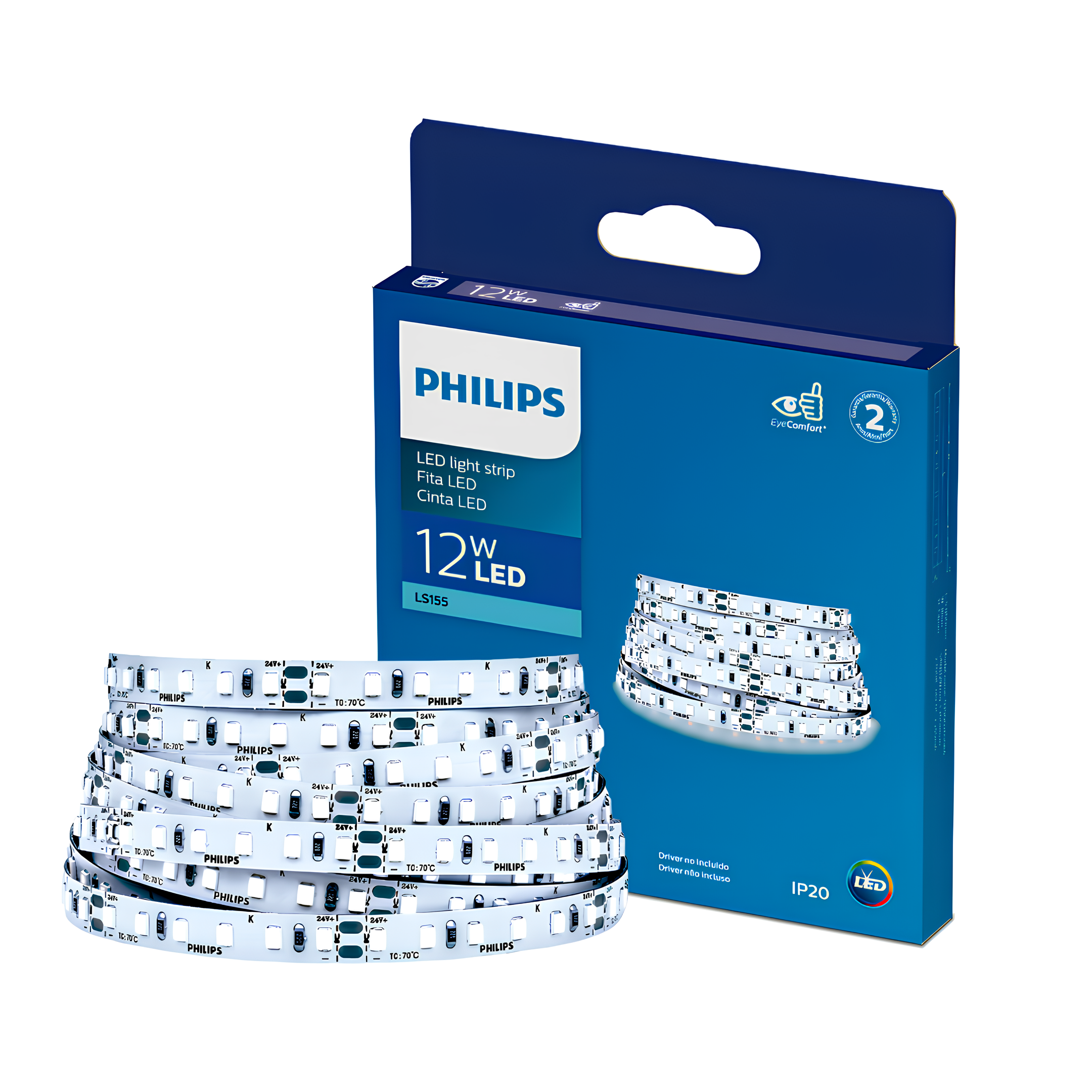 Fita Led Corepro 5M 12W/m 24V Ip20 1200Lm/m LS155 Philips