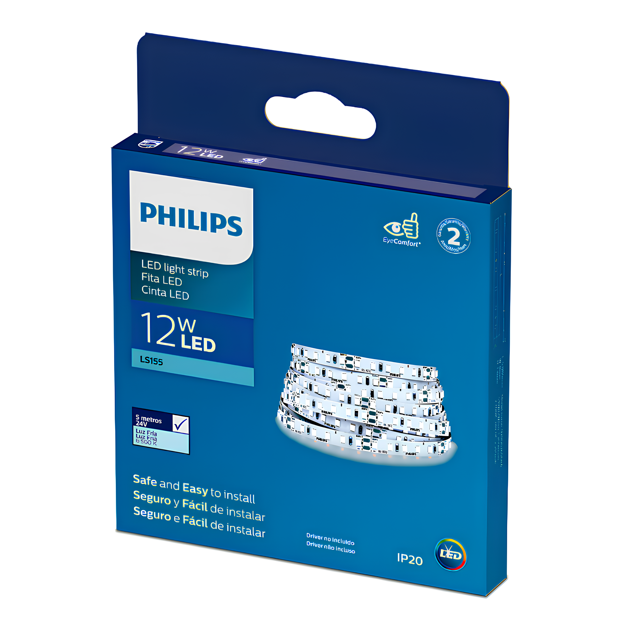 Fita Led Corepro 5M 12W/m 24V Ip20 1200Lm/m LS155 Philips