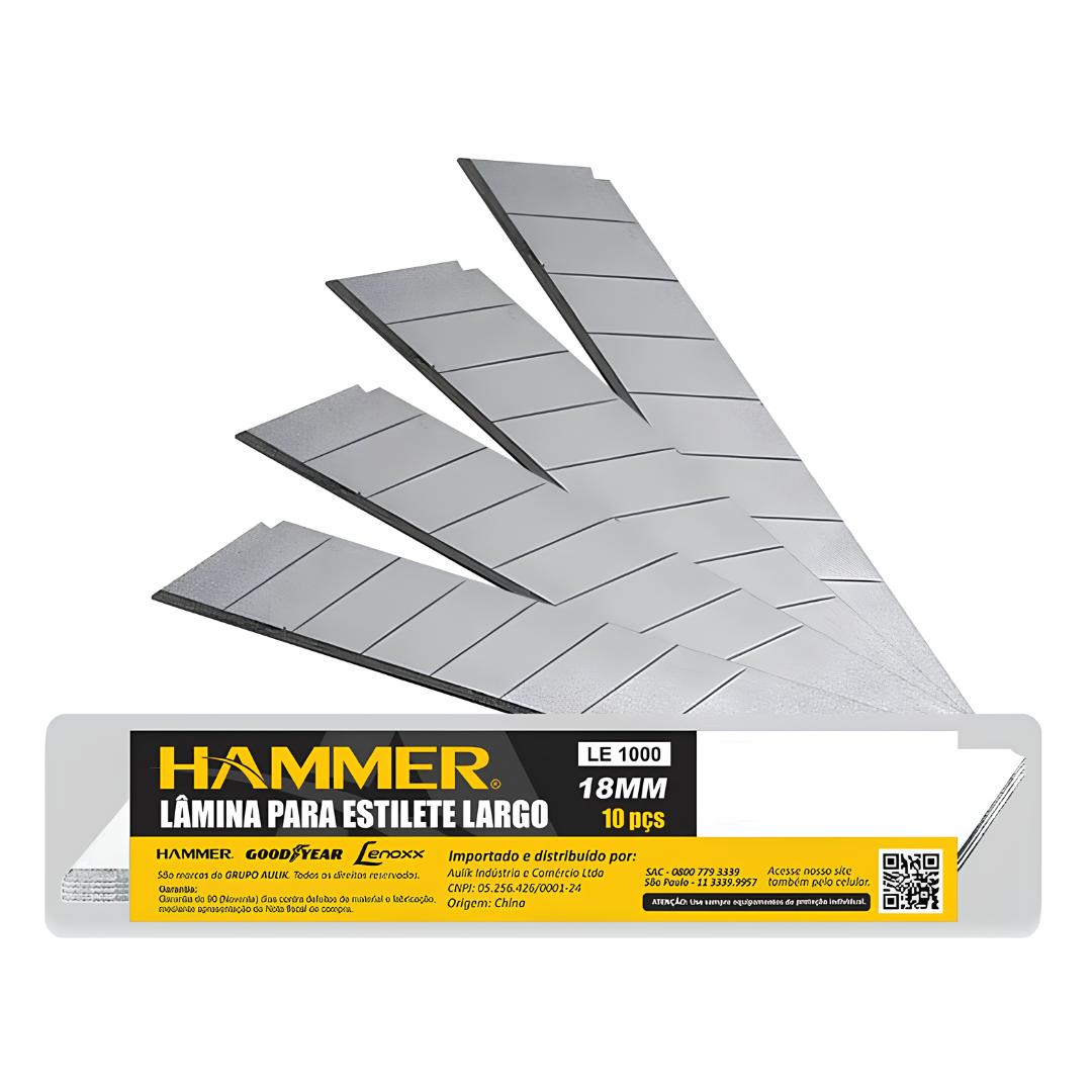 Laminas Para Estilete 18MM (10Peças)
