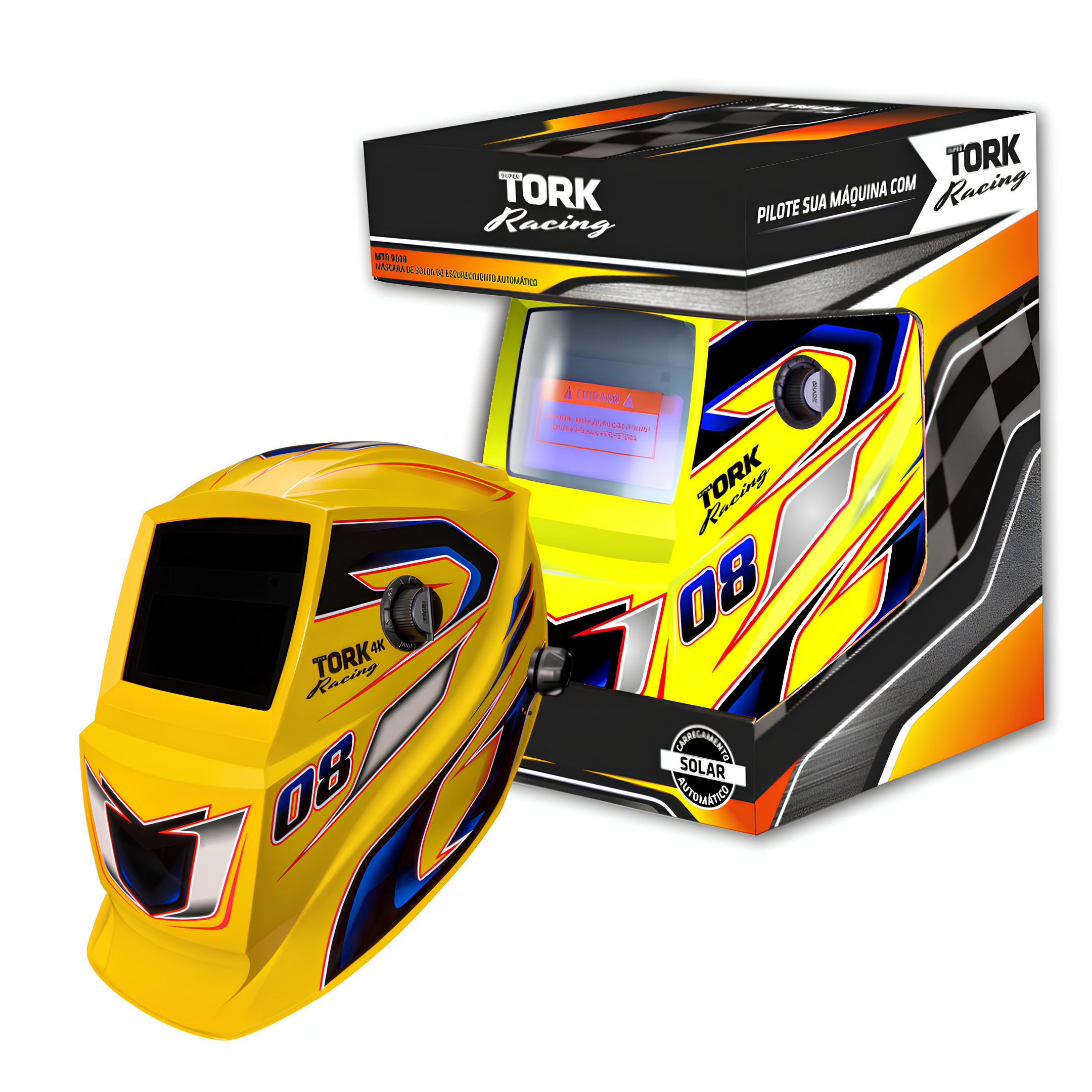 Mascara Solda Automática 4K Racing 08 C/ Escurecimento Tork