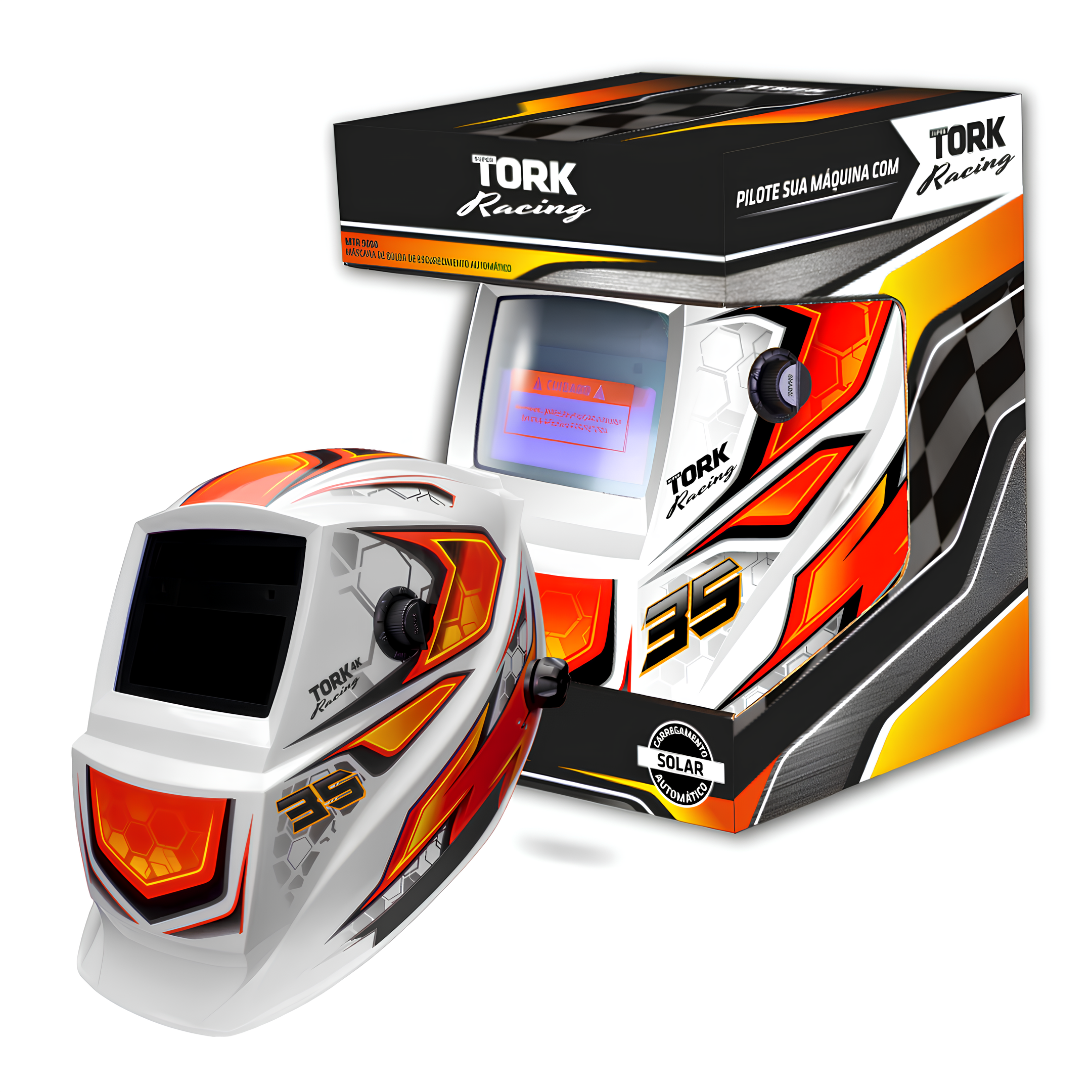 Mascara Solda Automática 4K Racing 35 C/ Escurecimento Tork
