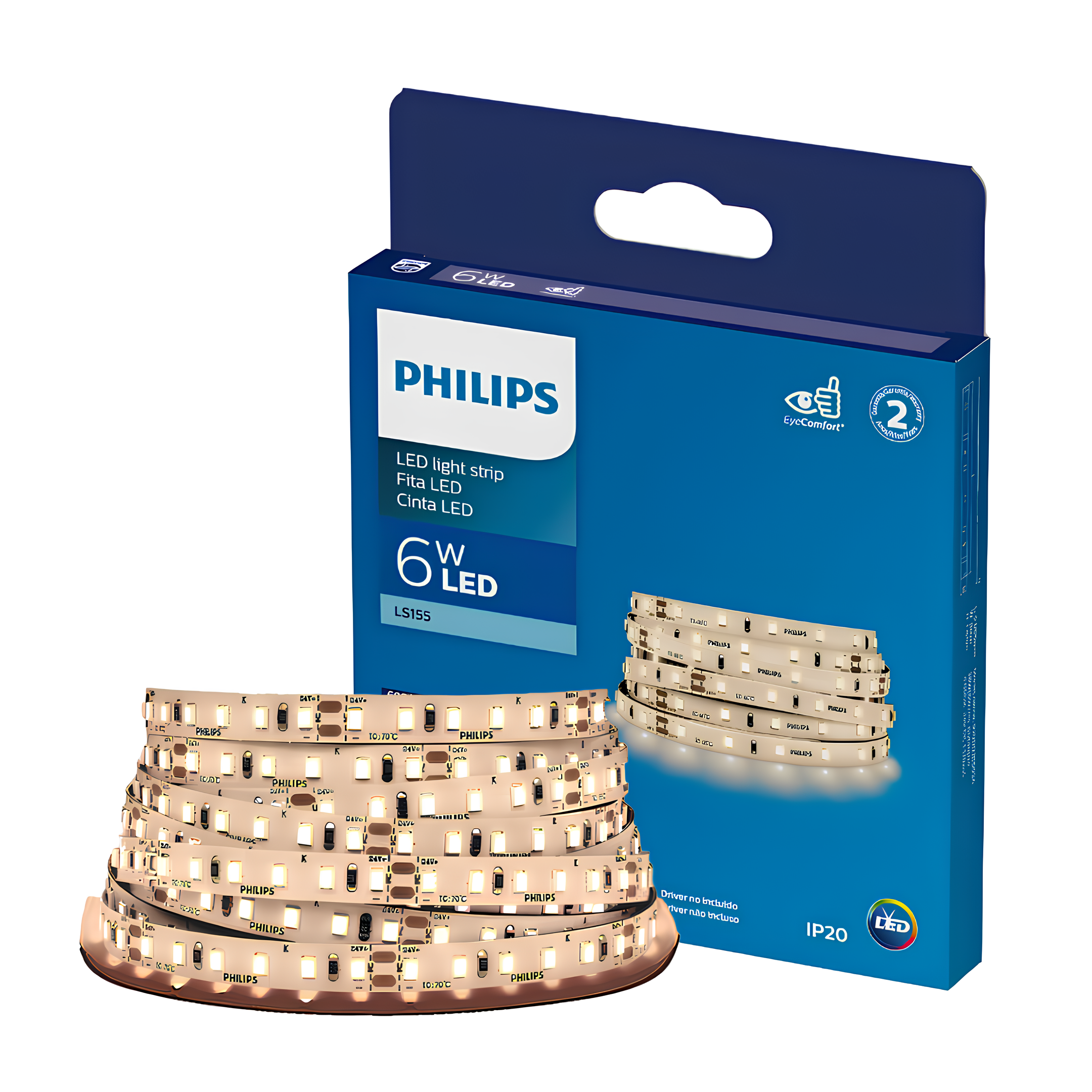 Fita Led Corepro 5M 6W 24V Ip20 560Lm/m LS155 Philips