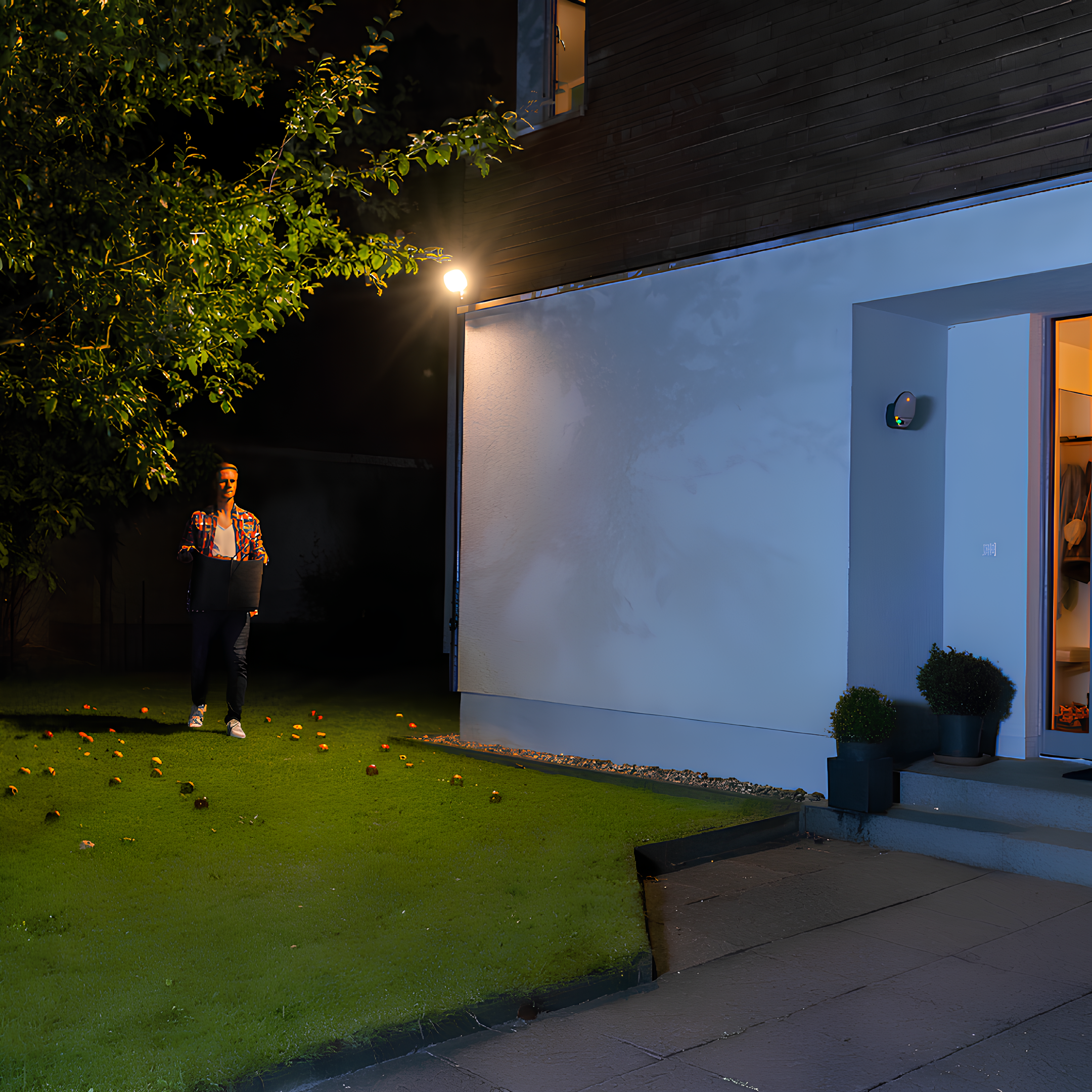 Refletor Floodlight Compact Sensor Preto 50W 100° Bivolt Ledvance