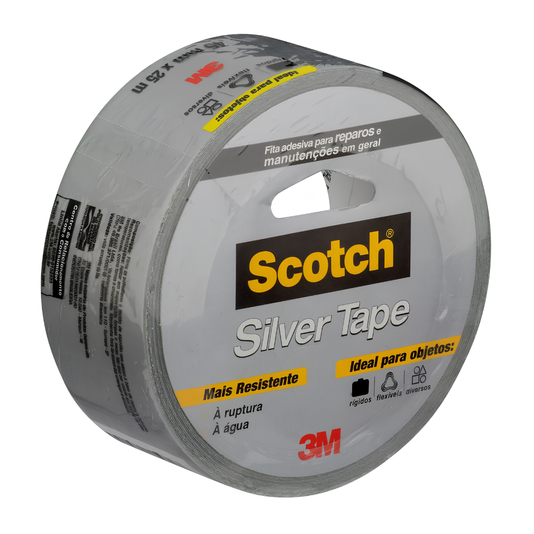 Fita Silver Tape Scotch 45 mm x 25 m HB004602742 3M