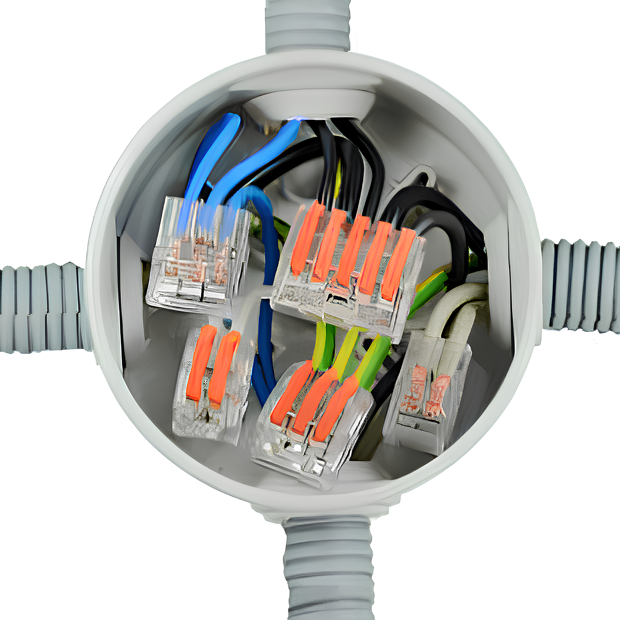 Conector De Emenda 3 Vias 4Mm Pacote Com 5 Peças Eletrokit