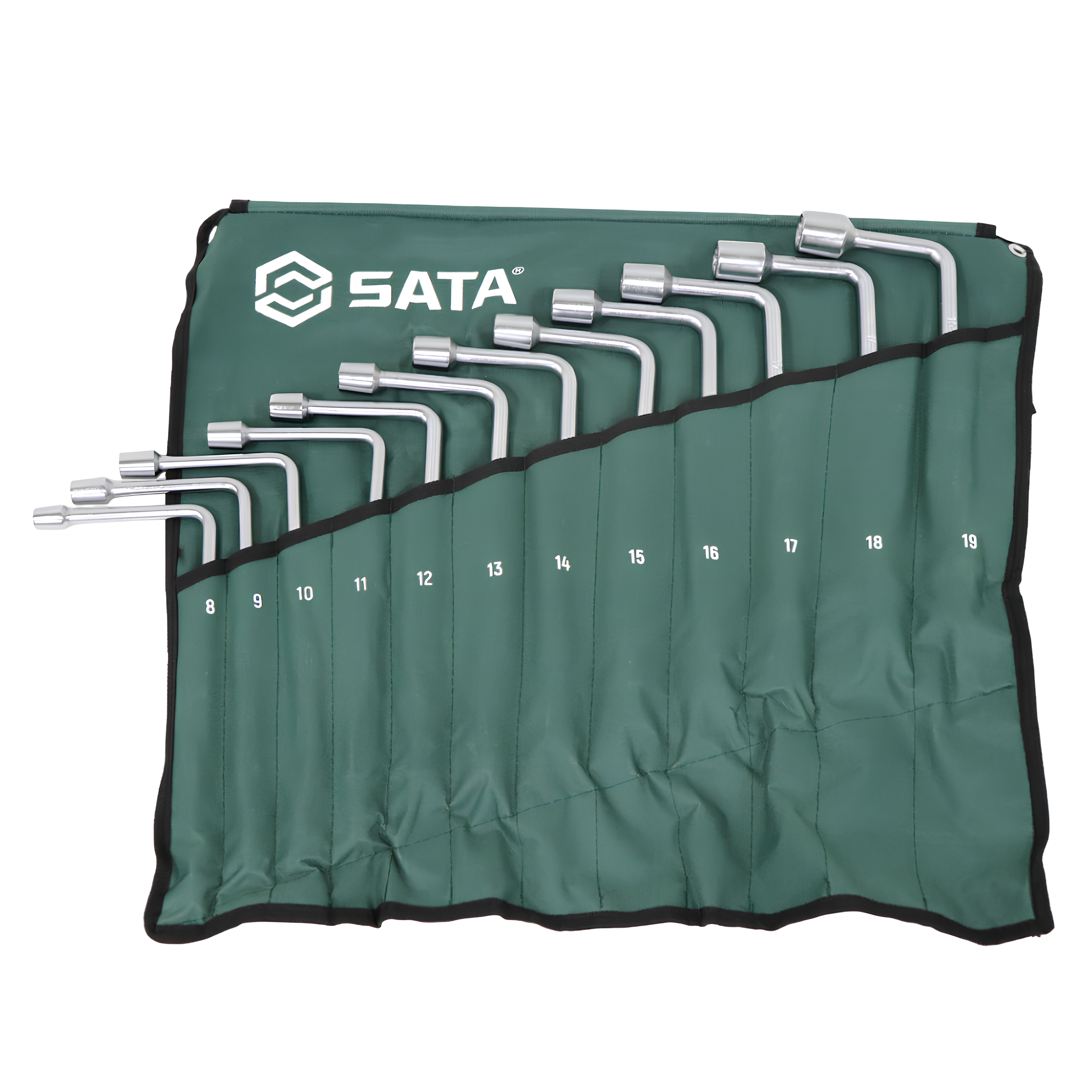Jogo De Chave Biela 8 A 19 Mm Com 12 Peças St08021 Sata