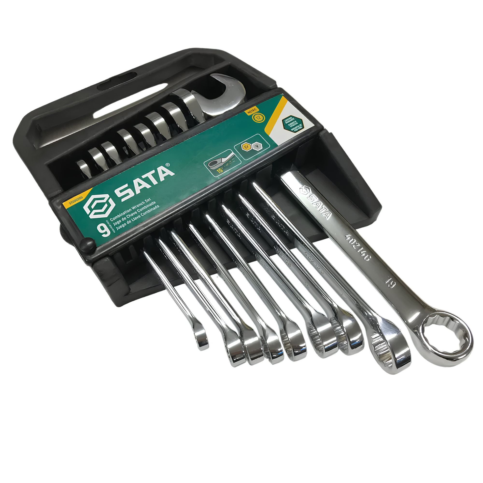 Jogo De Chaves Combinadas 8 A 19Mm Com 9 Peças ST09020G Sata