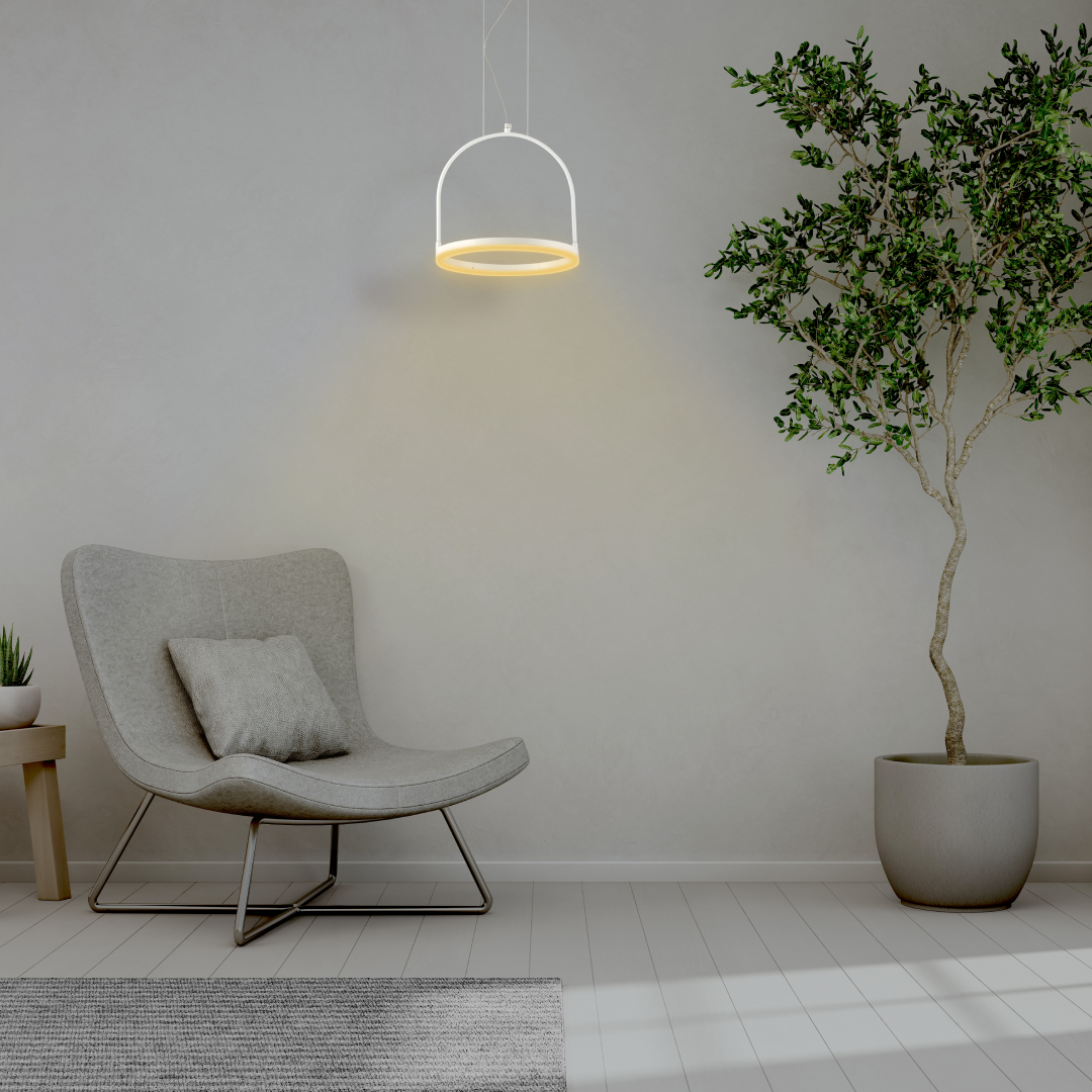 Pendente Led Cage 30Cm Alumínio 12W 3000K 960Lm Bivolt Avant