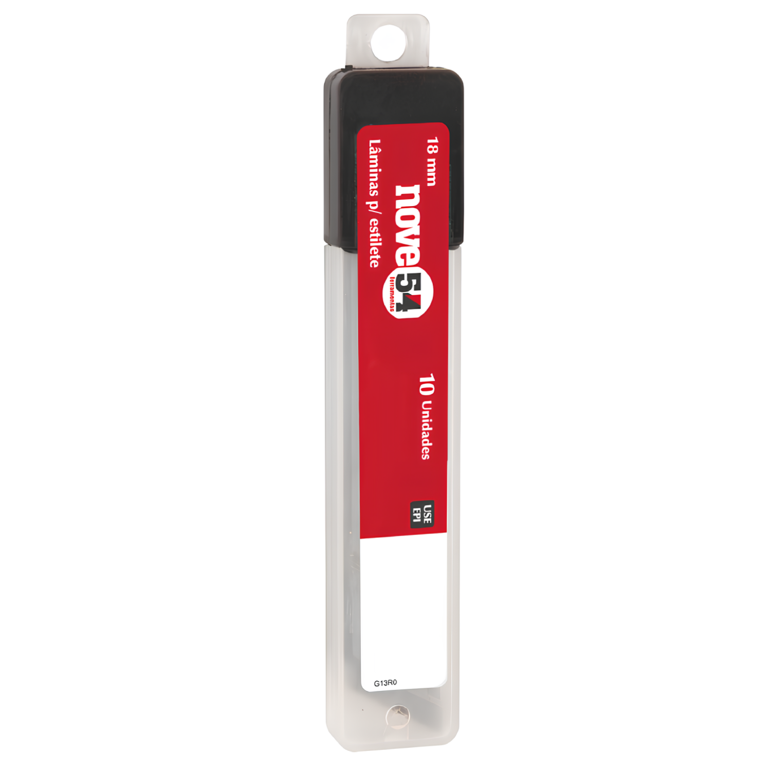 Lamina Para Estilete Largo 18Mm 10 Peças Nove54