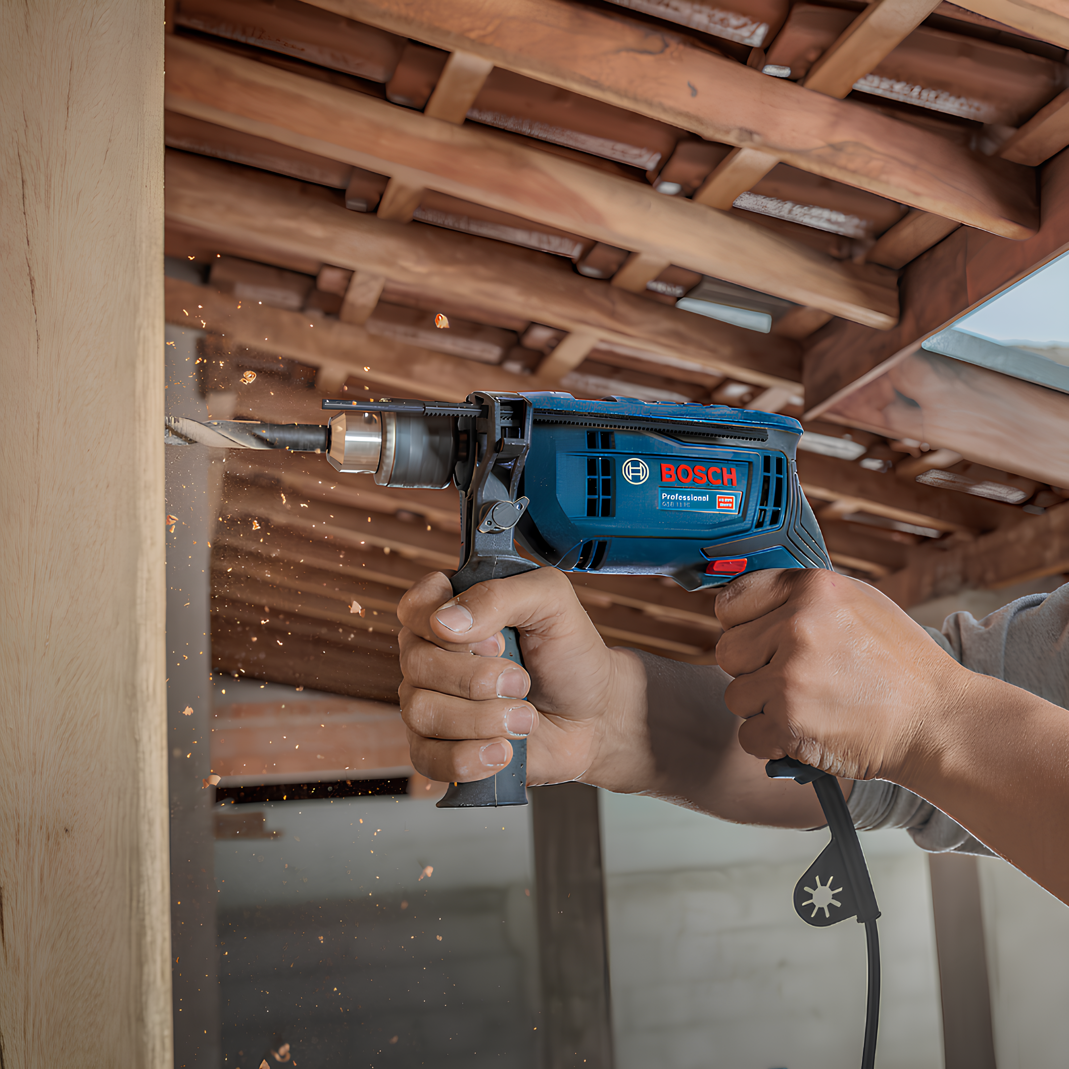 Furadeira De Impacto 750W 220V + Acessórios Gsb 13 Re Bosch