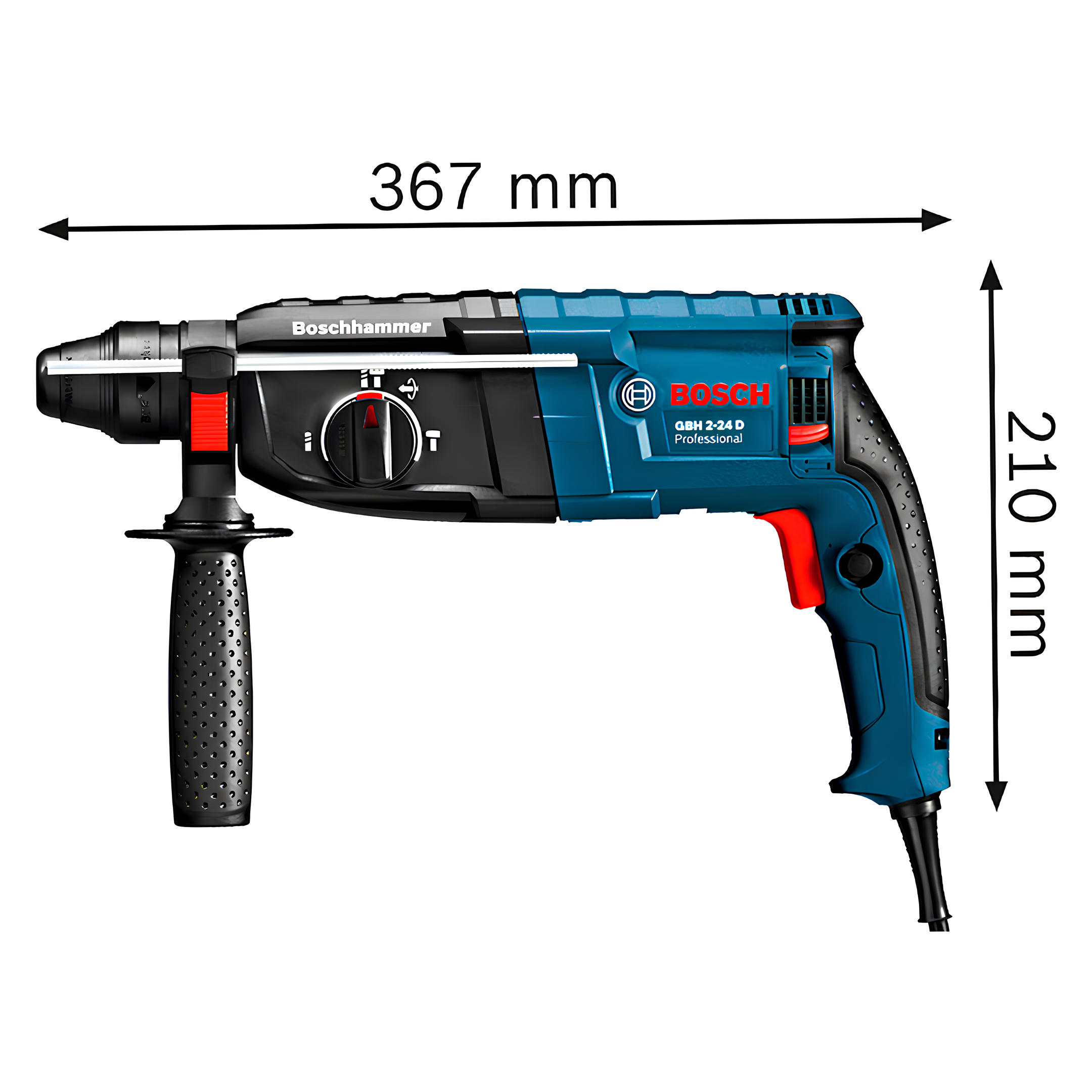 Martelete Perfurador Rompedor 24Mm 820W 220V Gbh 2-24D Bosch