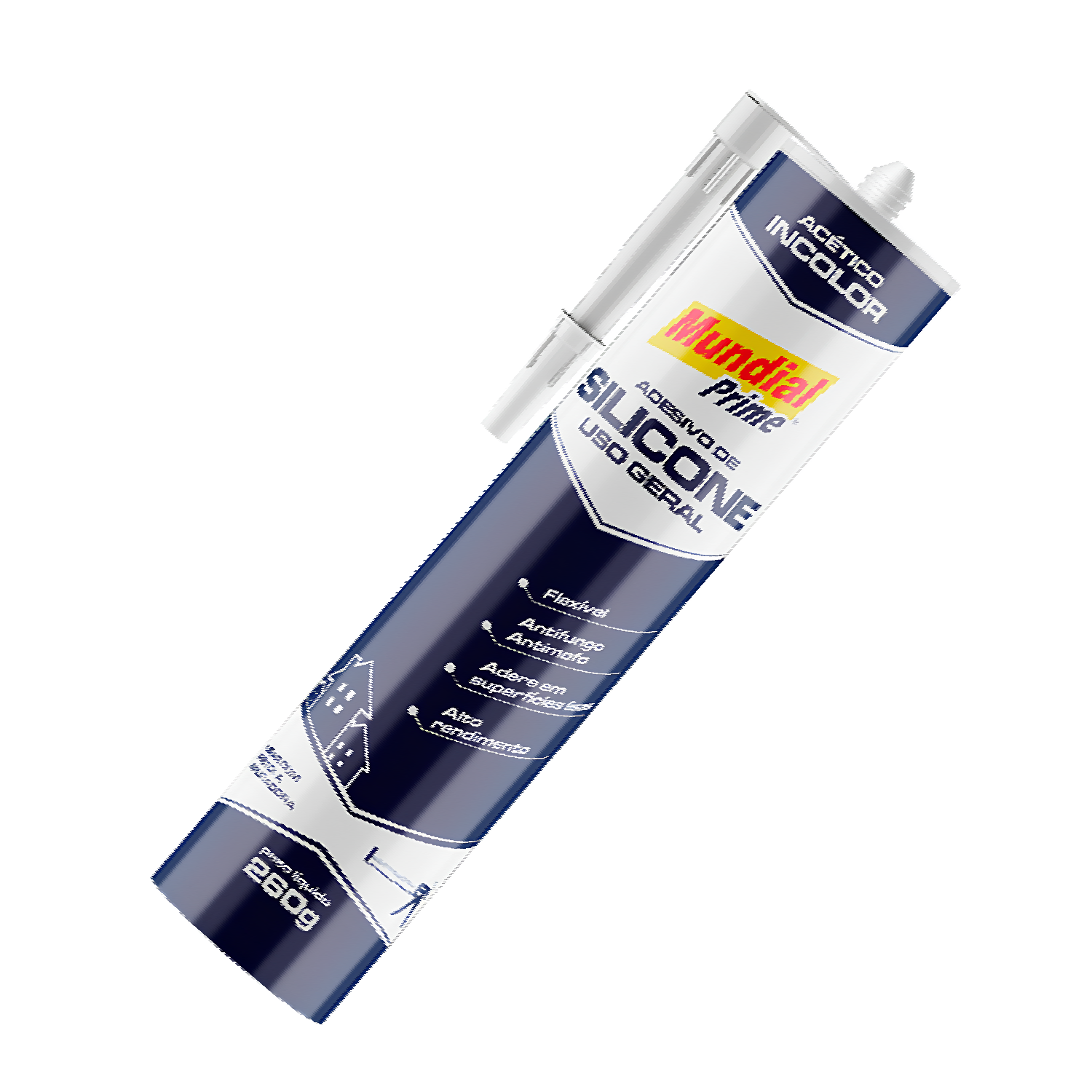 Silicone Acetico Incolor 260G PT0600030 Mundial Prime